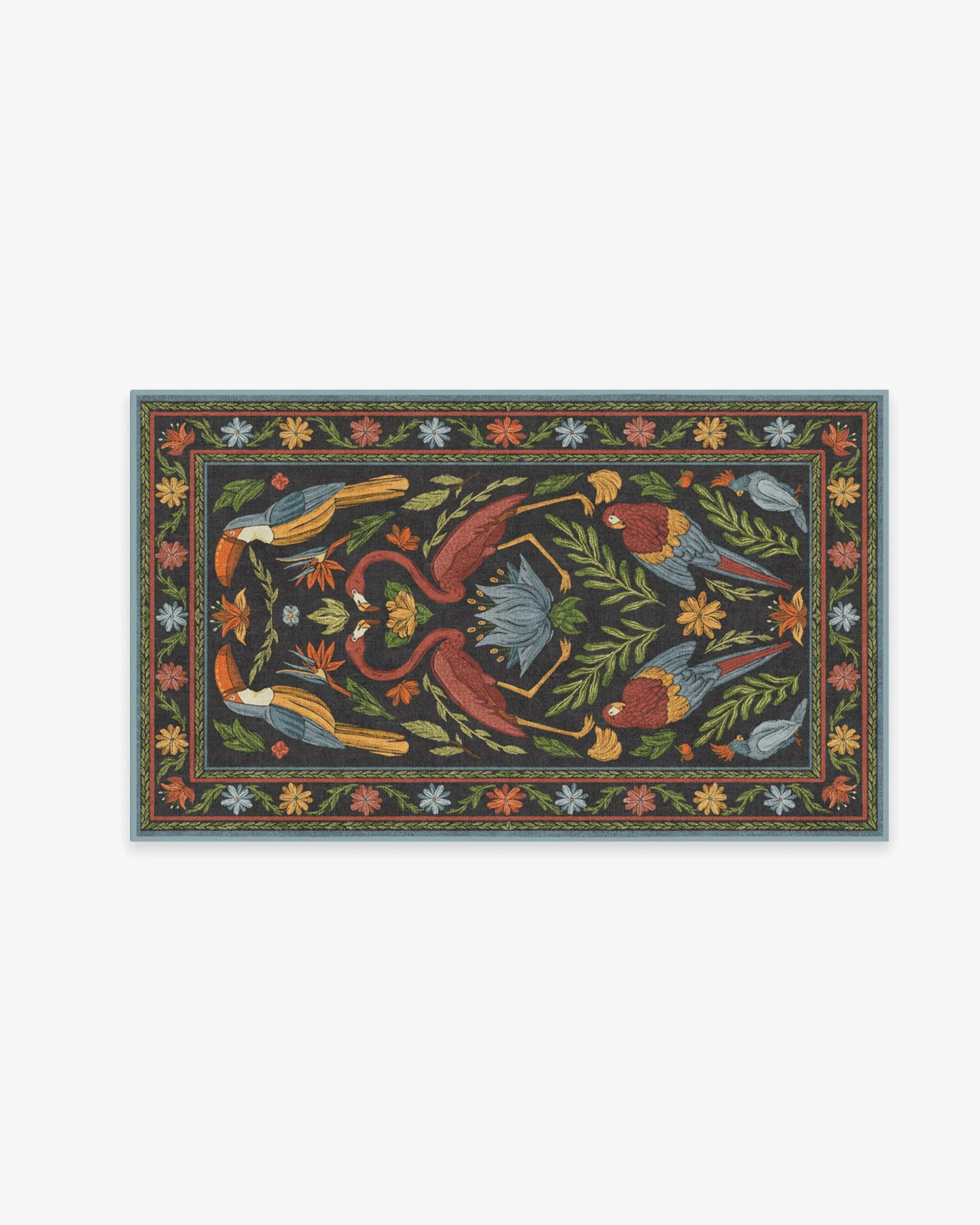 Runner Flatwoven Rug Machine Washable - Multi, Chenille