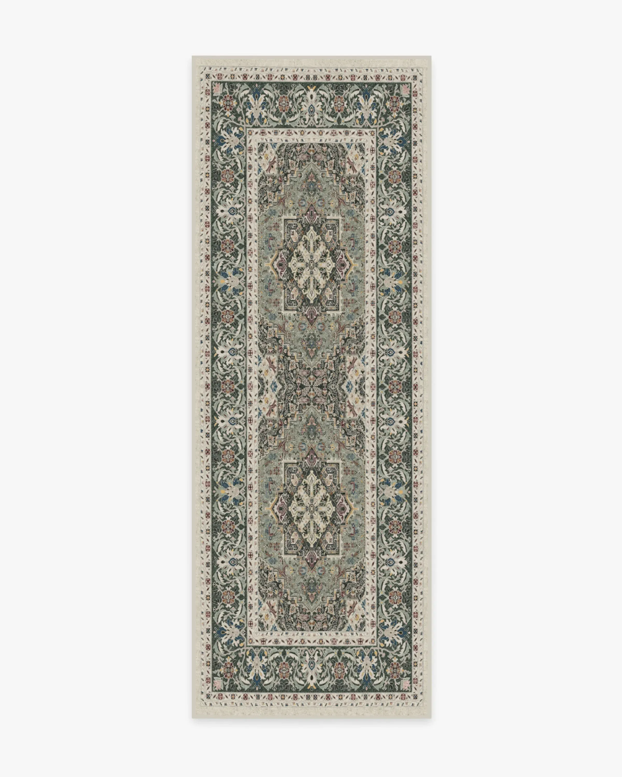 Runner Flatwoven Rug Machine Washable - Sage
