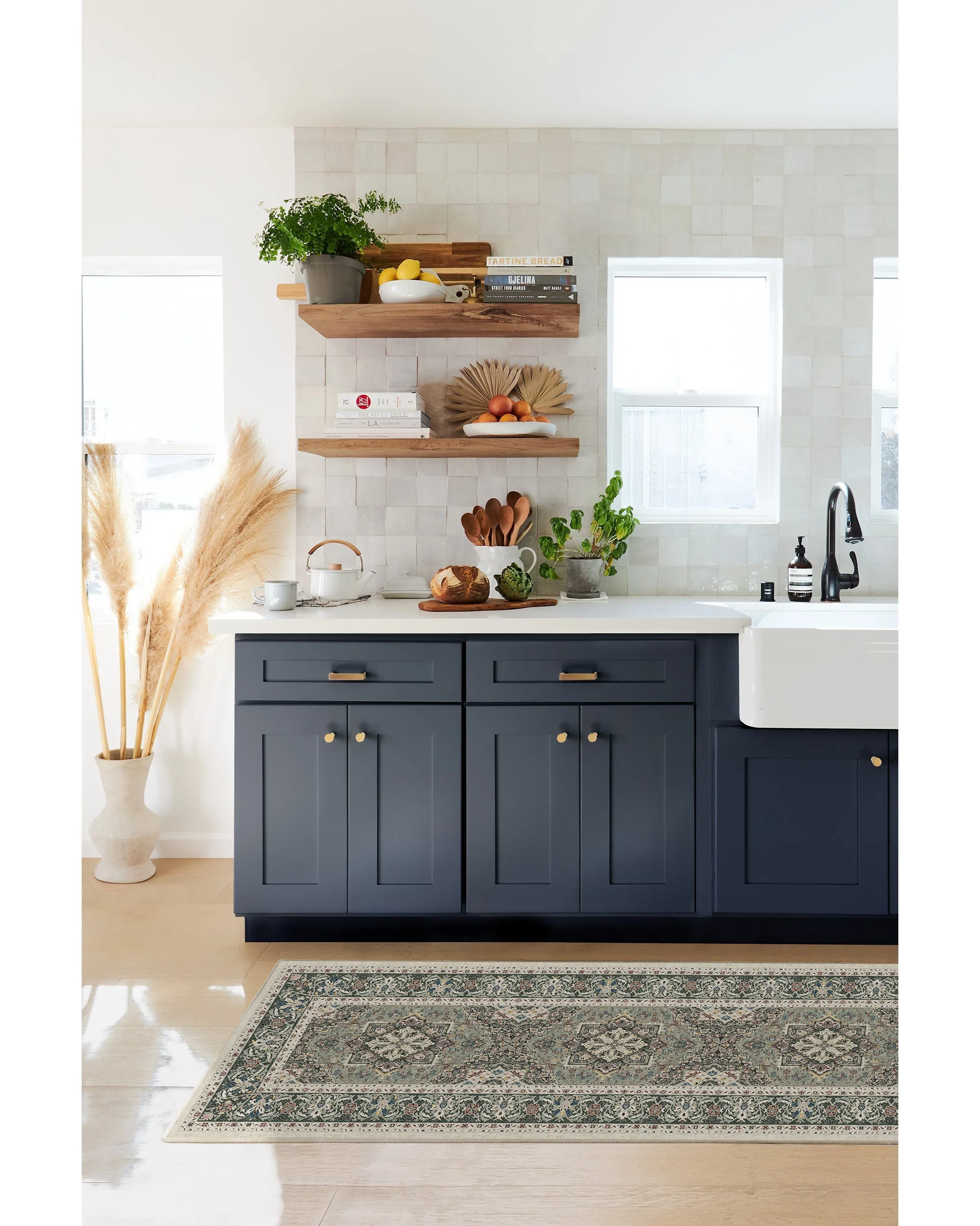 Runner Flatwoven Rug Machine Washable - Sage