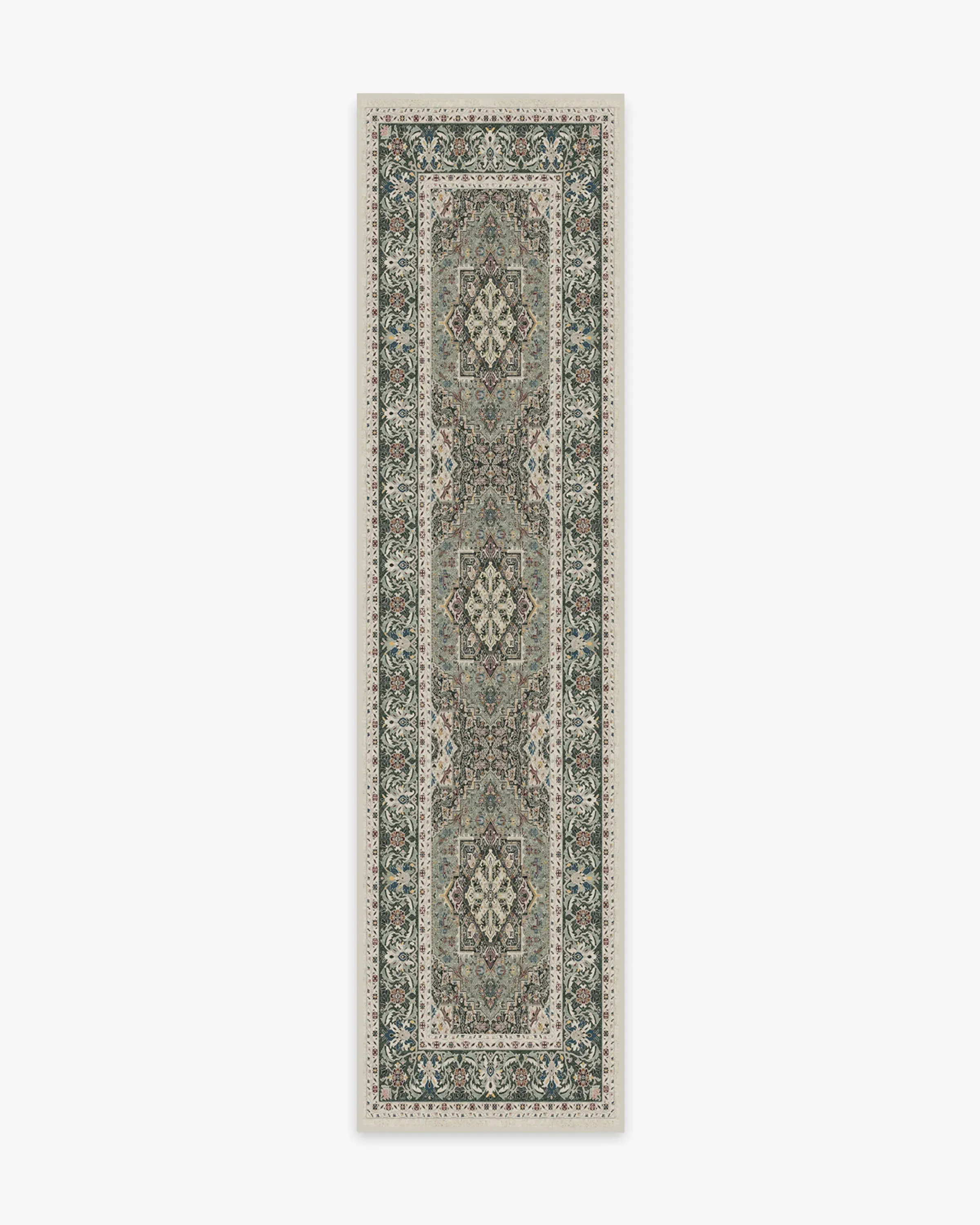Runner Flatwoven Rug Machine Washable - Sage