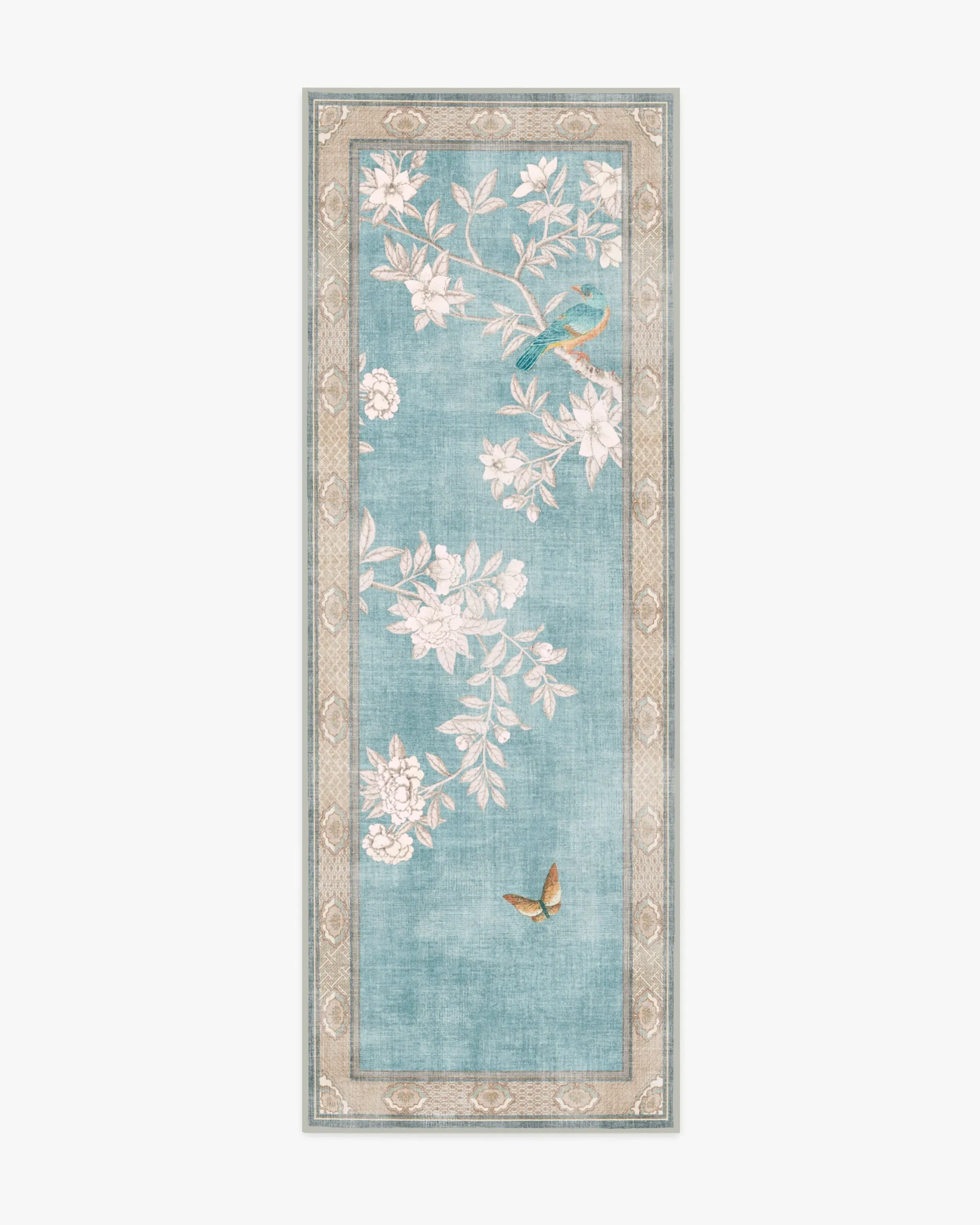 Runner Machine Washable Area Rug - Blue