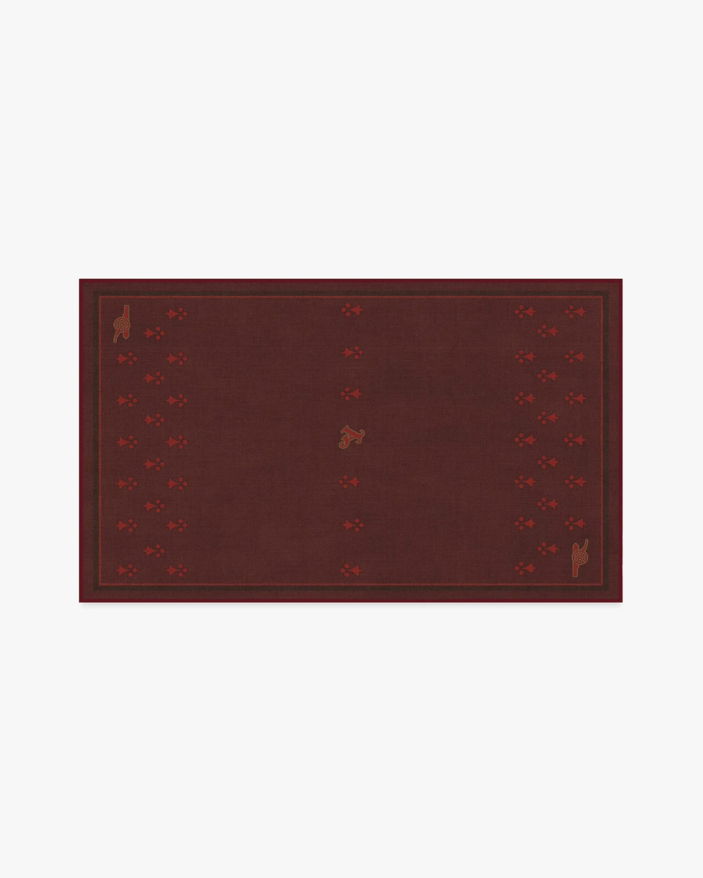 Runner Machine Washable Area Rug - Burgundy