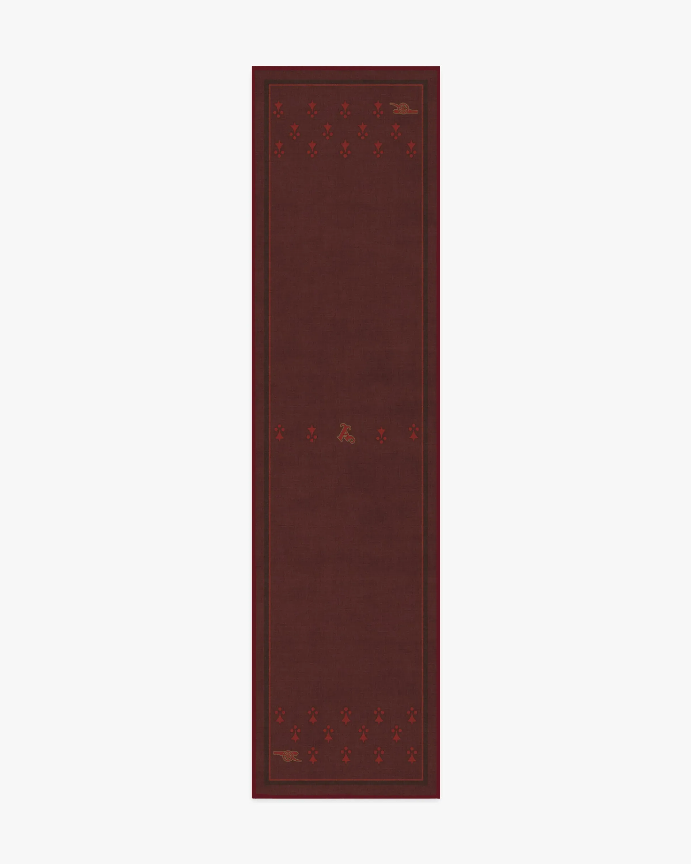 Runner Machine Washable Area Rug - Burgundy