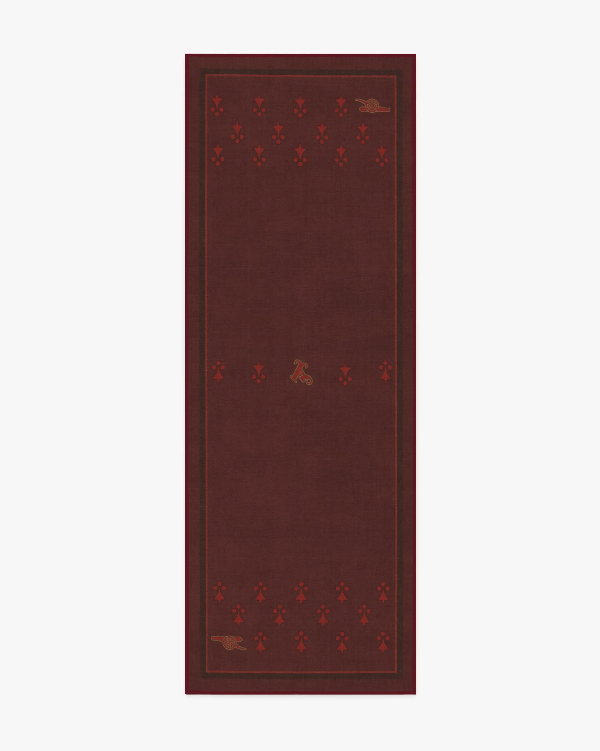 Runner Machine Washable Area Rug - Burgundy