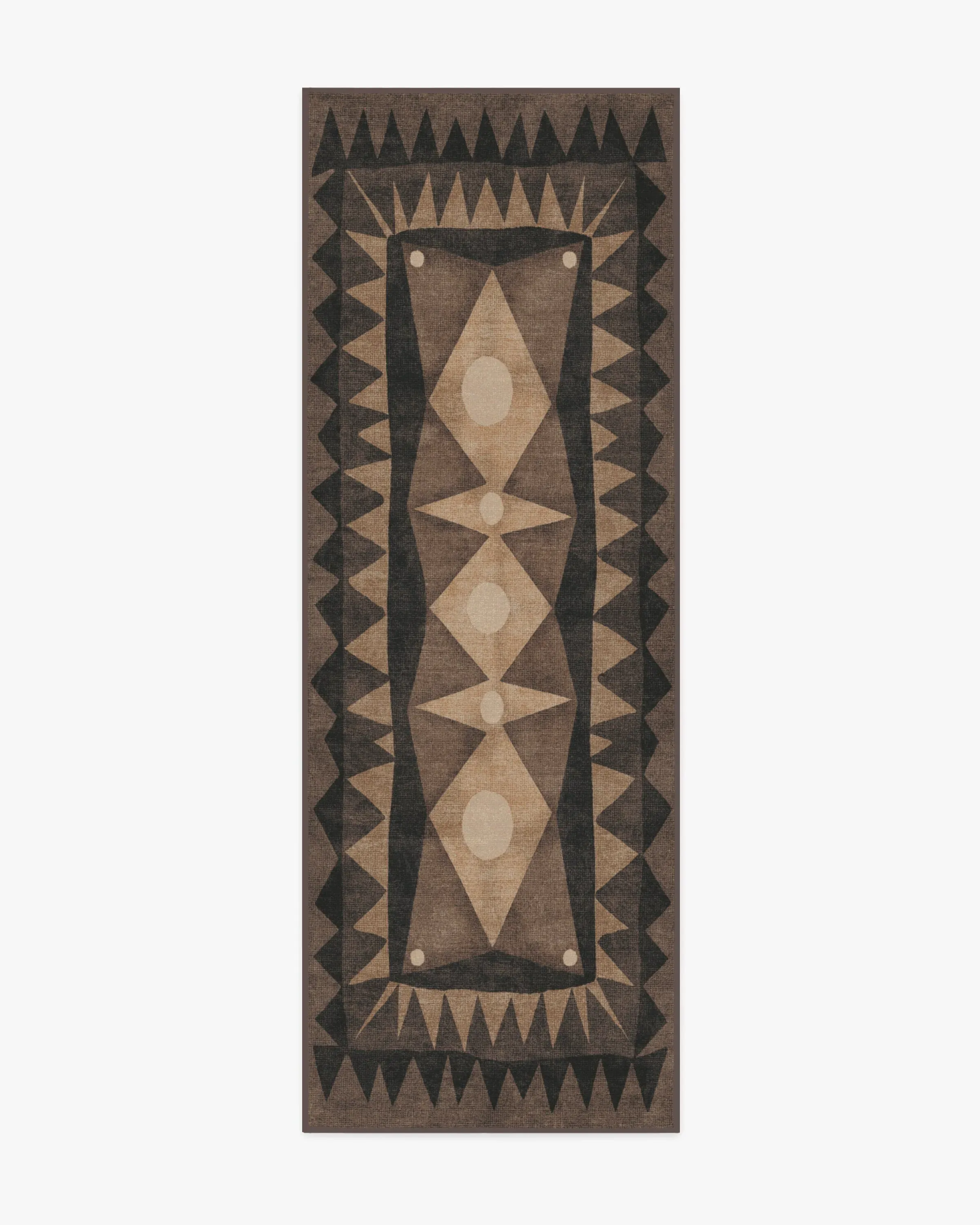 Runner Machine Washable Area Rug - Charcoal