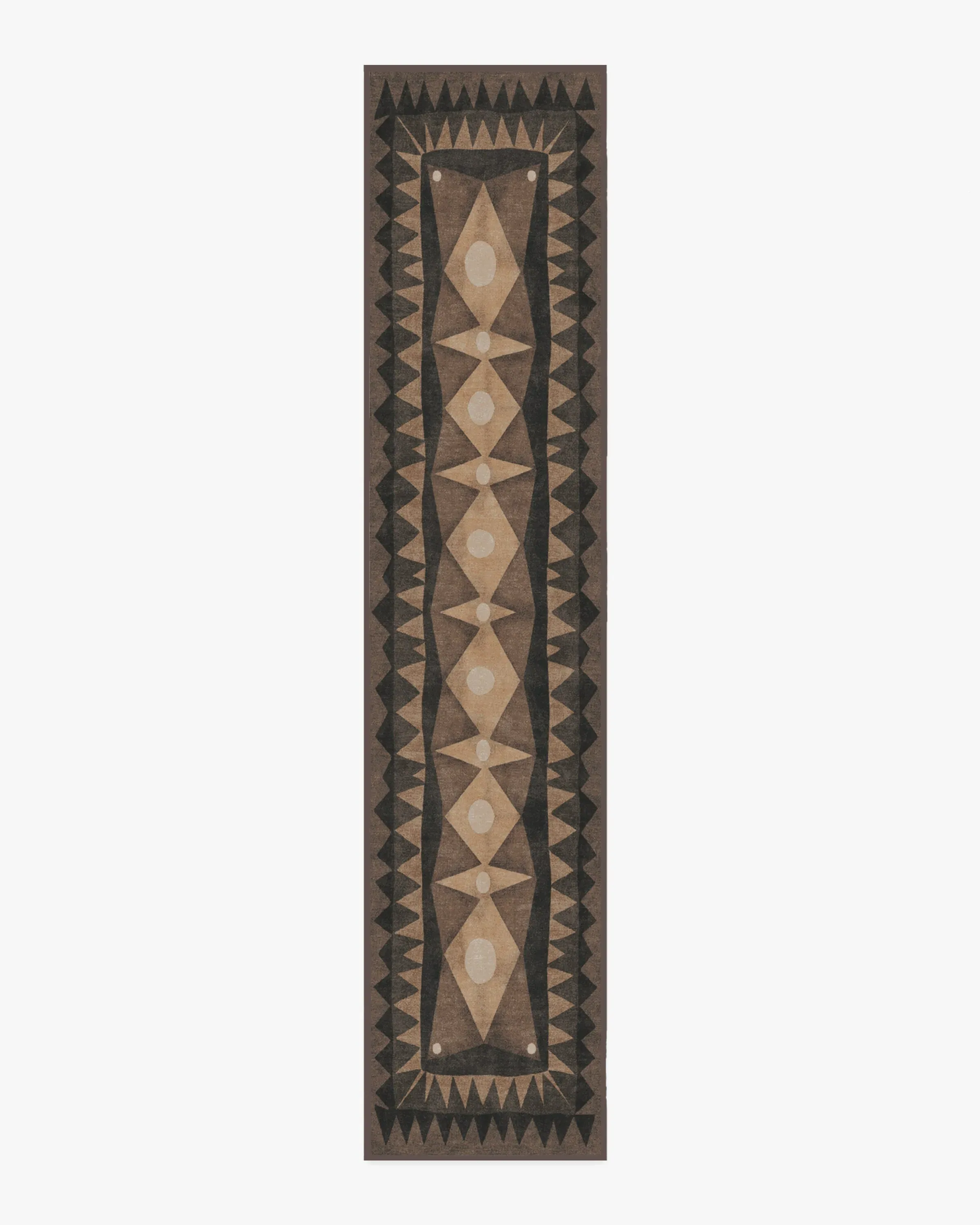 Runner Machine Washable Area Rug - Charcoal