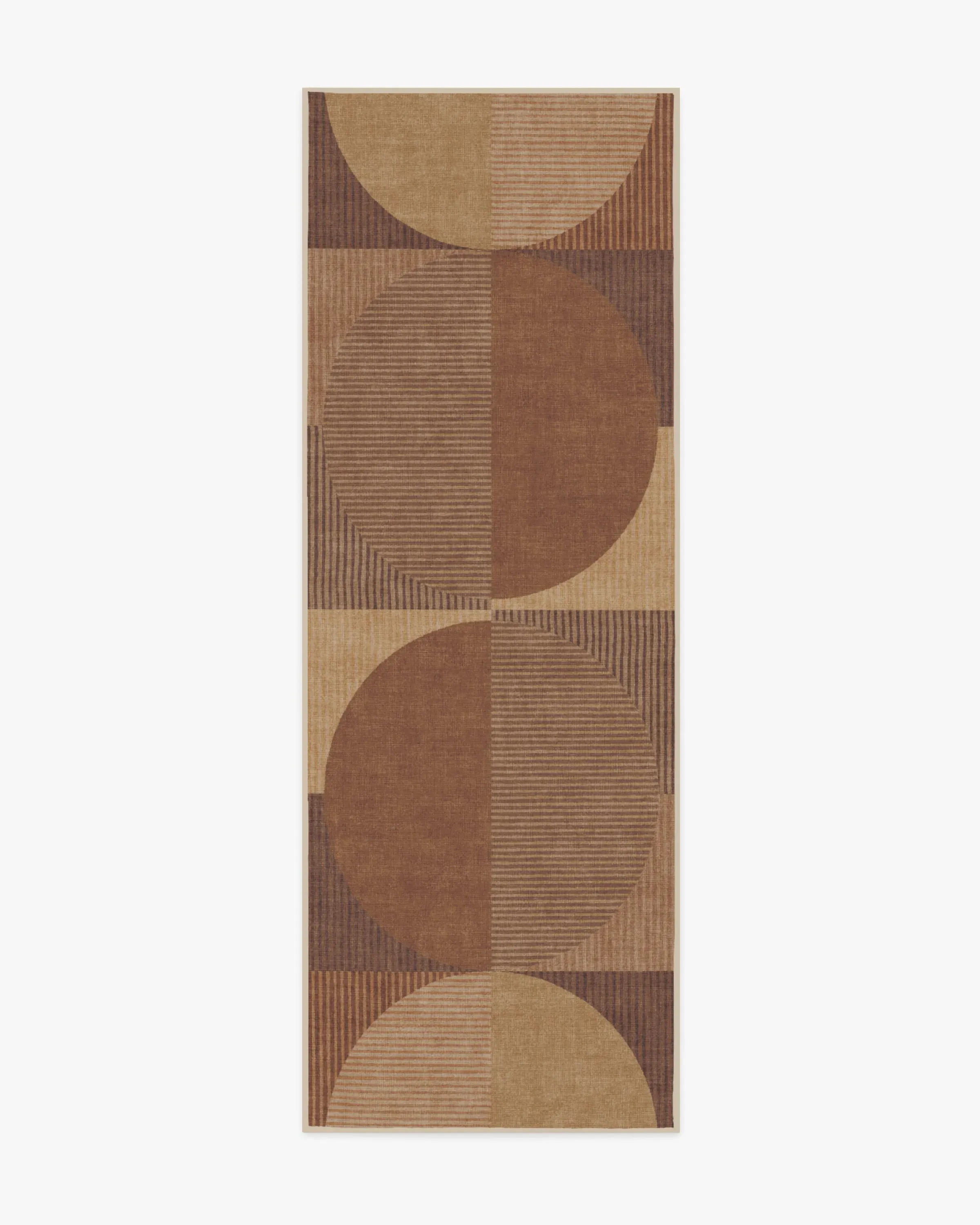 Runner Machine Washable Area Rug - Copper, Flatwoven