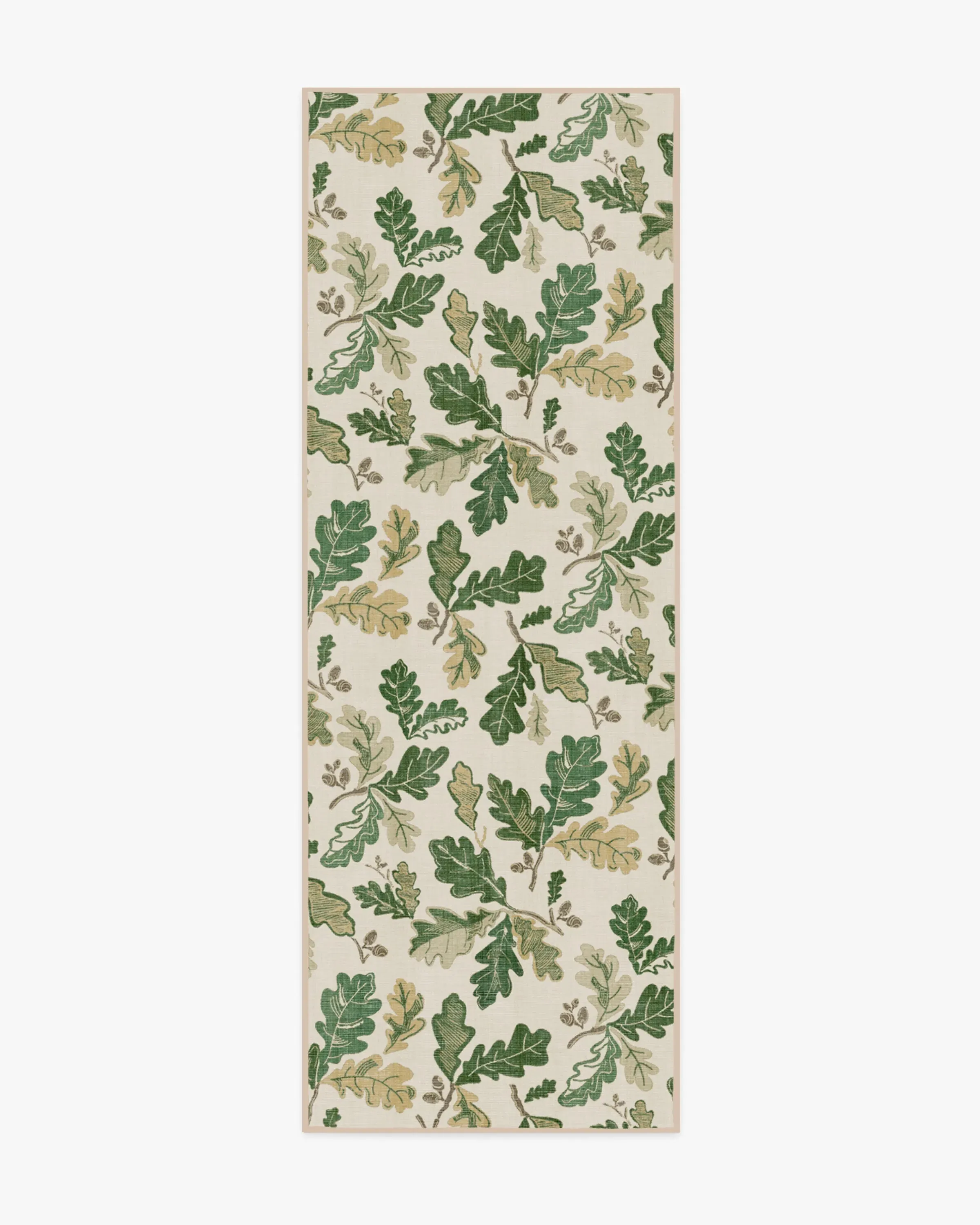 Runner Machine Washable Area Rug - Green, Flatwoven
