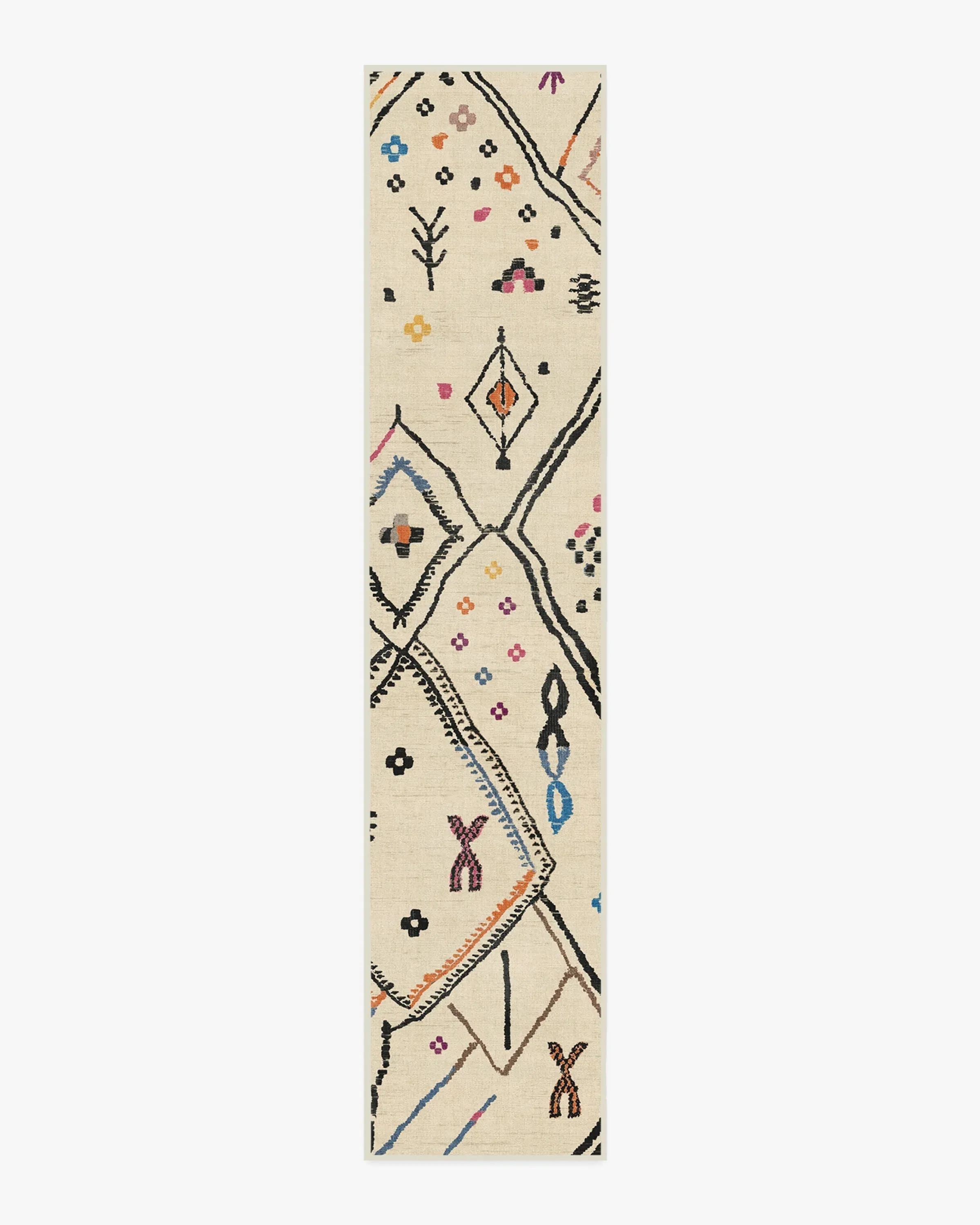 Runner Machine Washable Area Rug - Ivory
