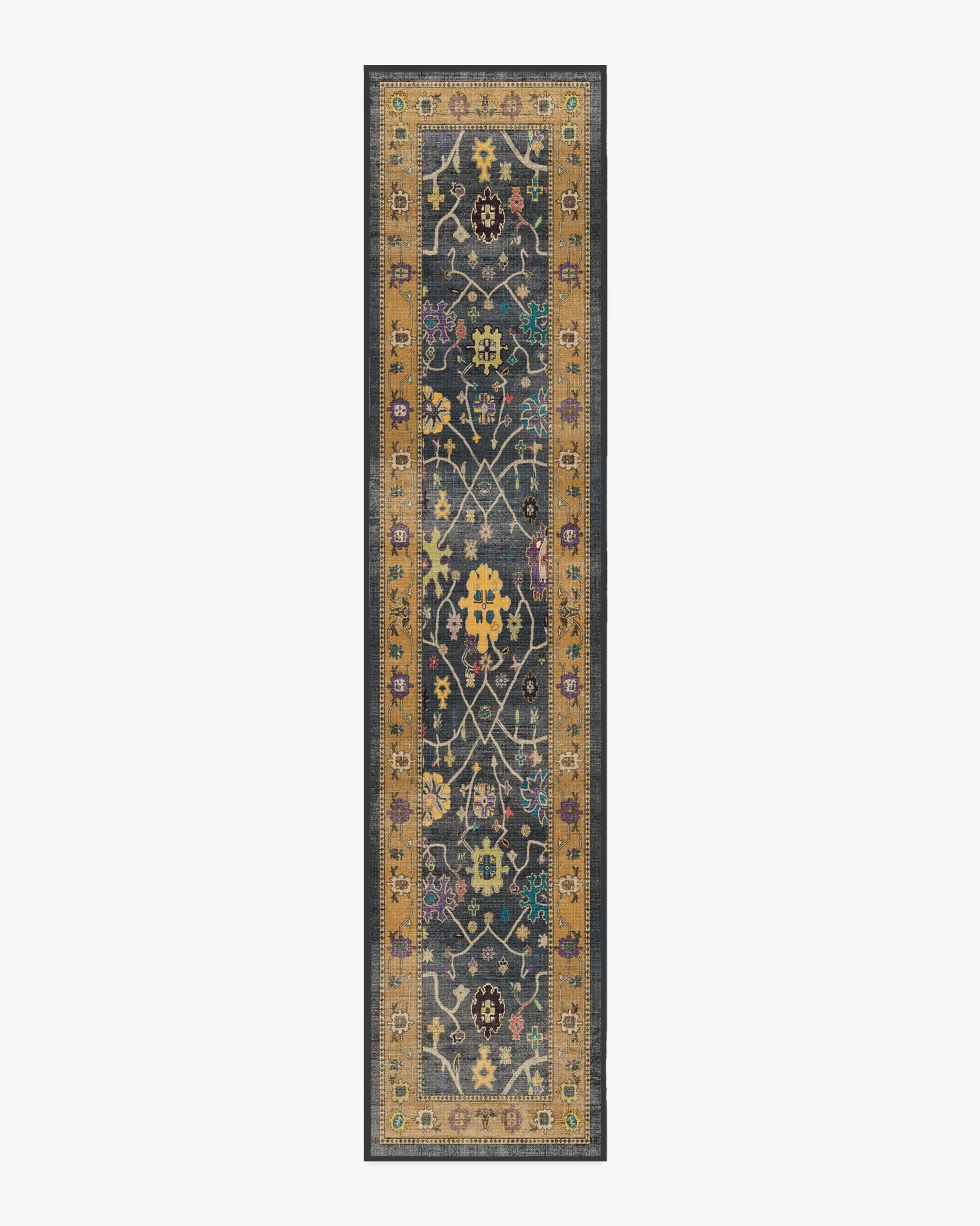 Runner Machine Washable Area Rug - Multicolour