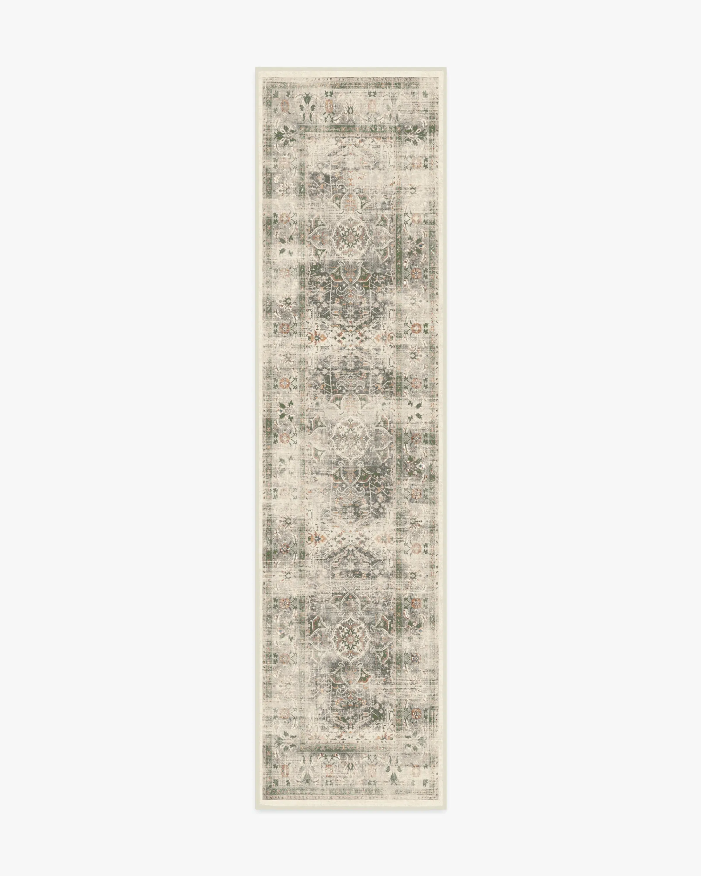 Runner Machine Washable Area Rug - Sage, Chenille