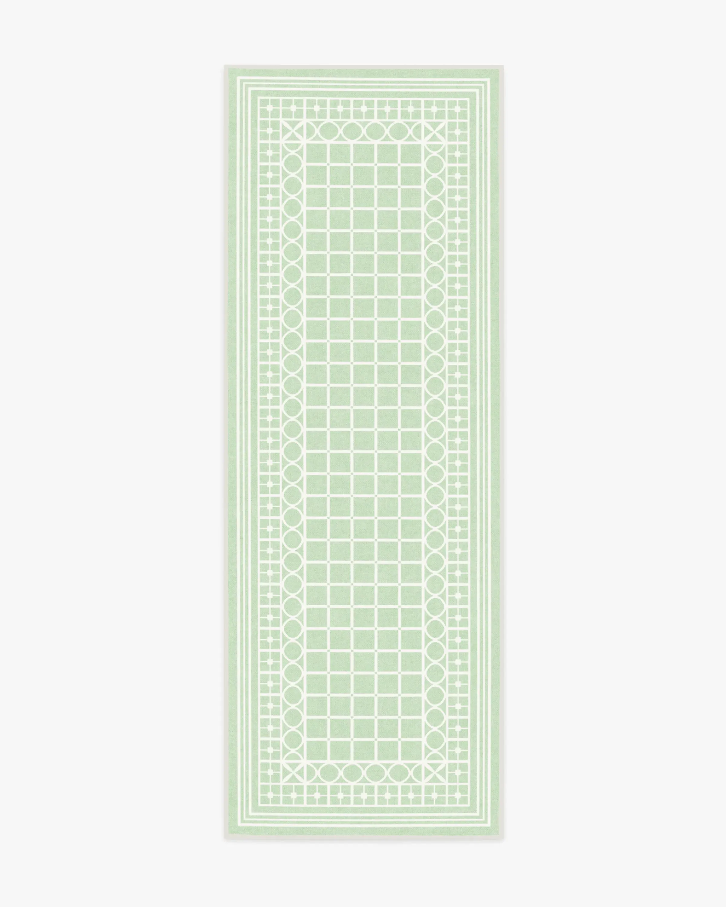 Runner Machine Washable Area Rug - Sage Green