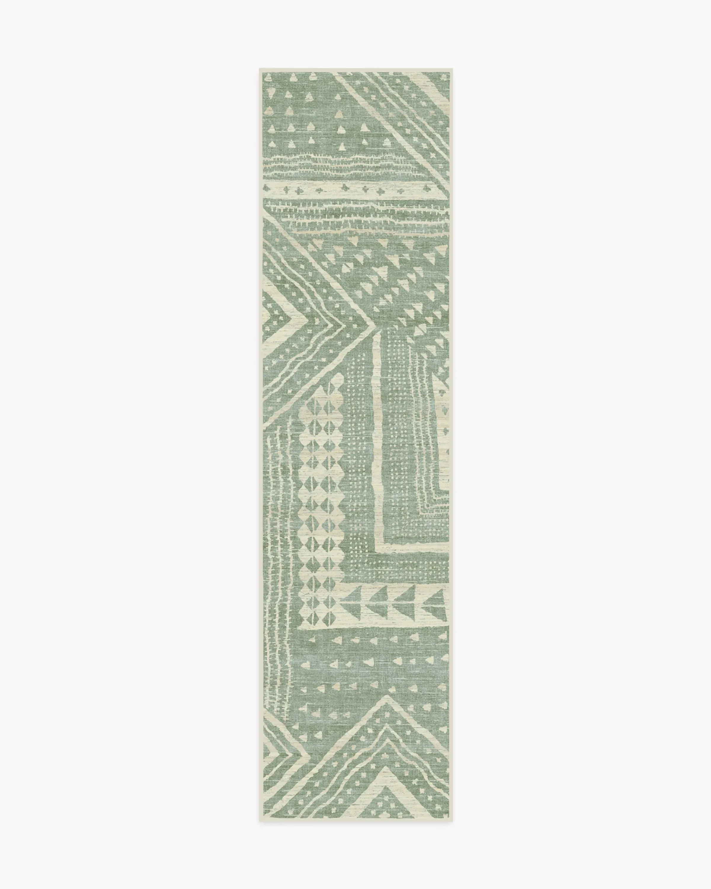 Runner Machine Washable Area Rug - Sage