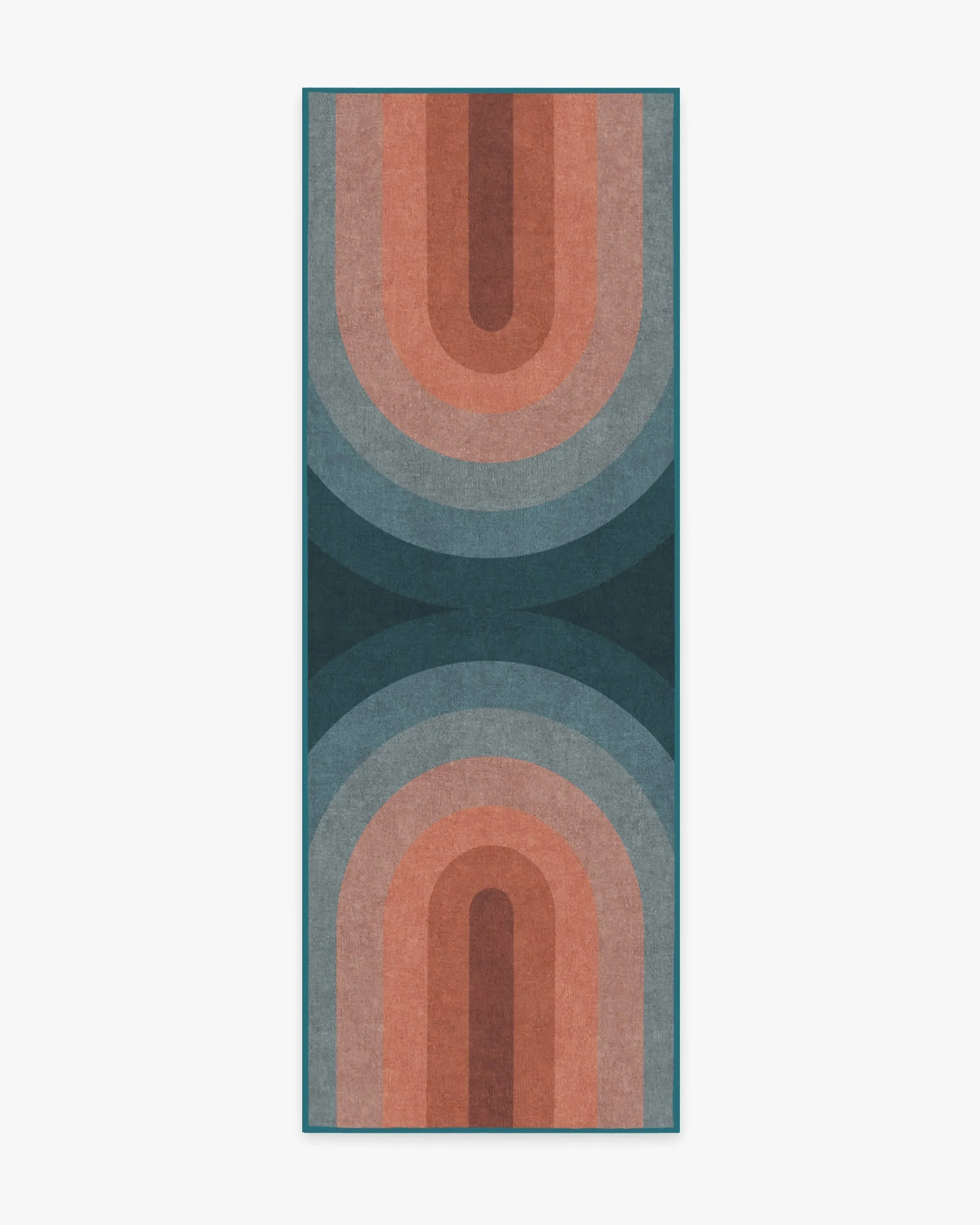 Runner Machine Washable Area Rug - Teal