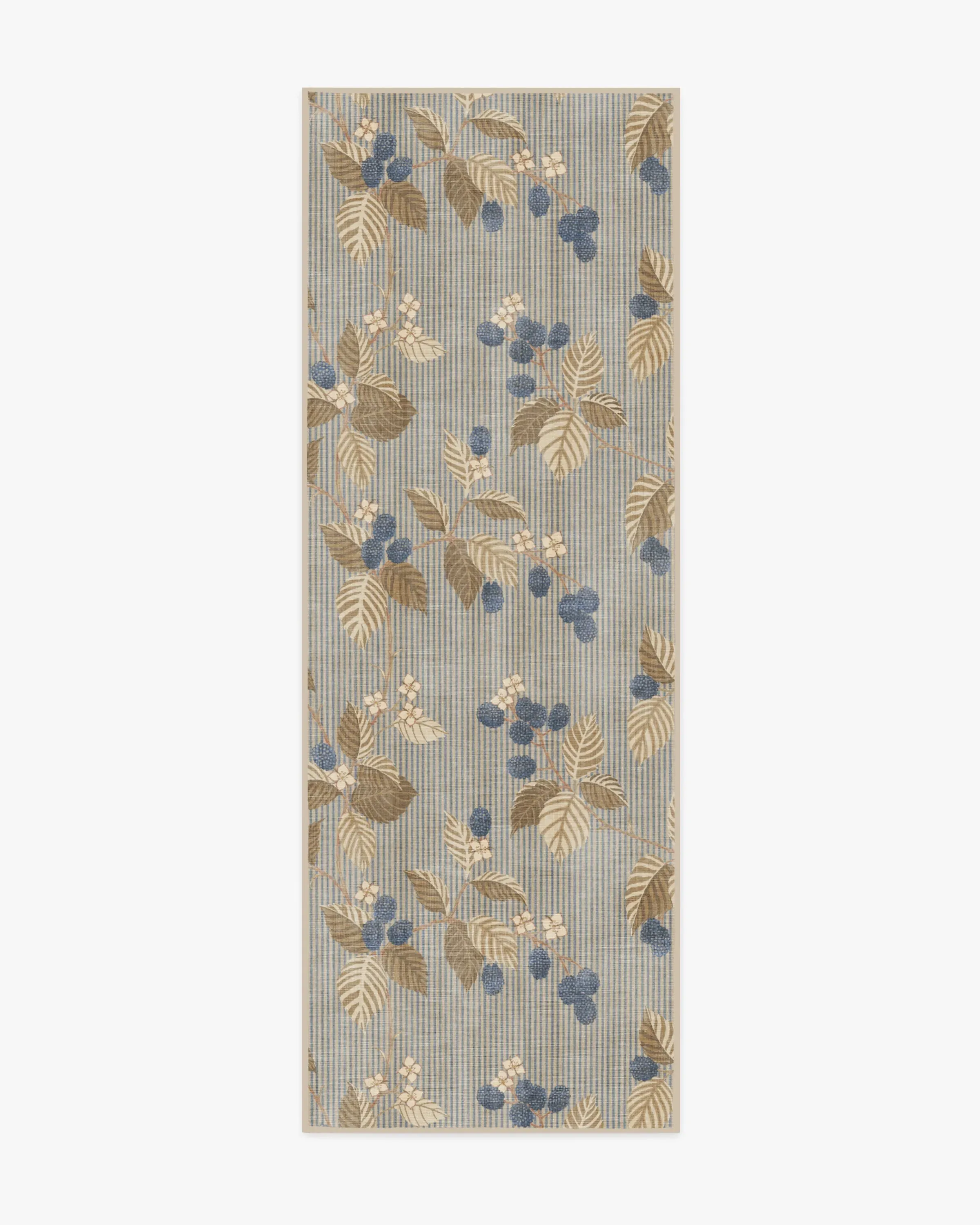 Runner Rug Machine Washable - Azure, Fawn
