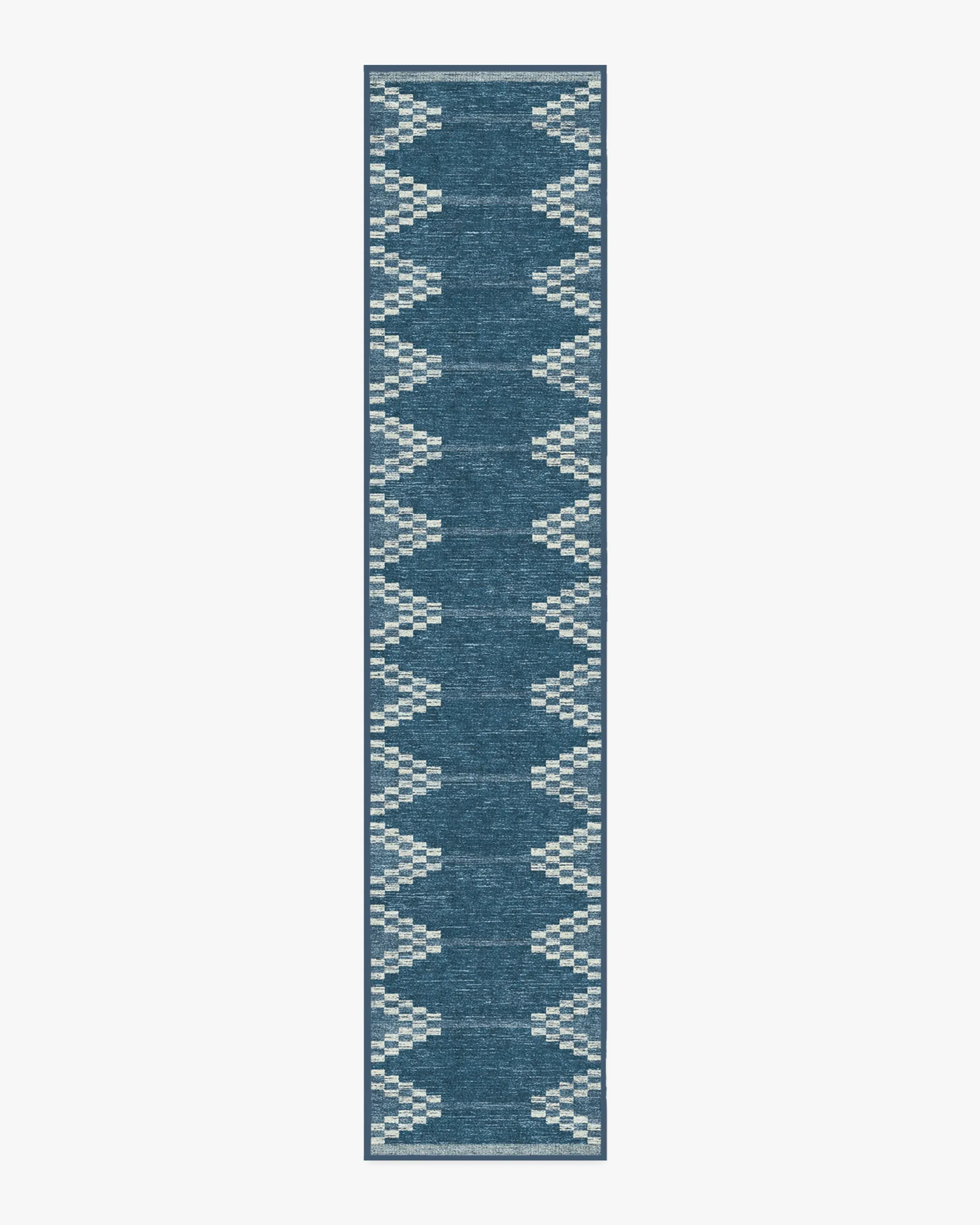Runner Rug Machine Washable - Blue
