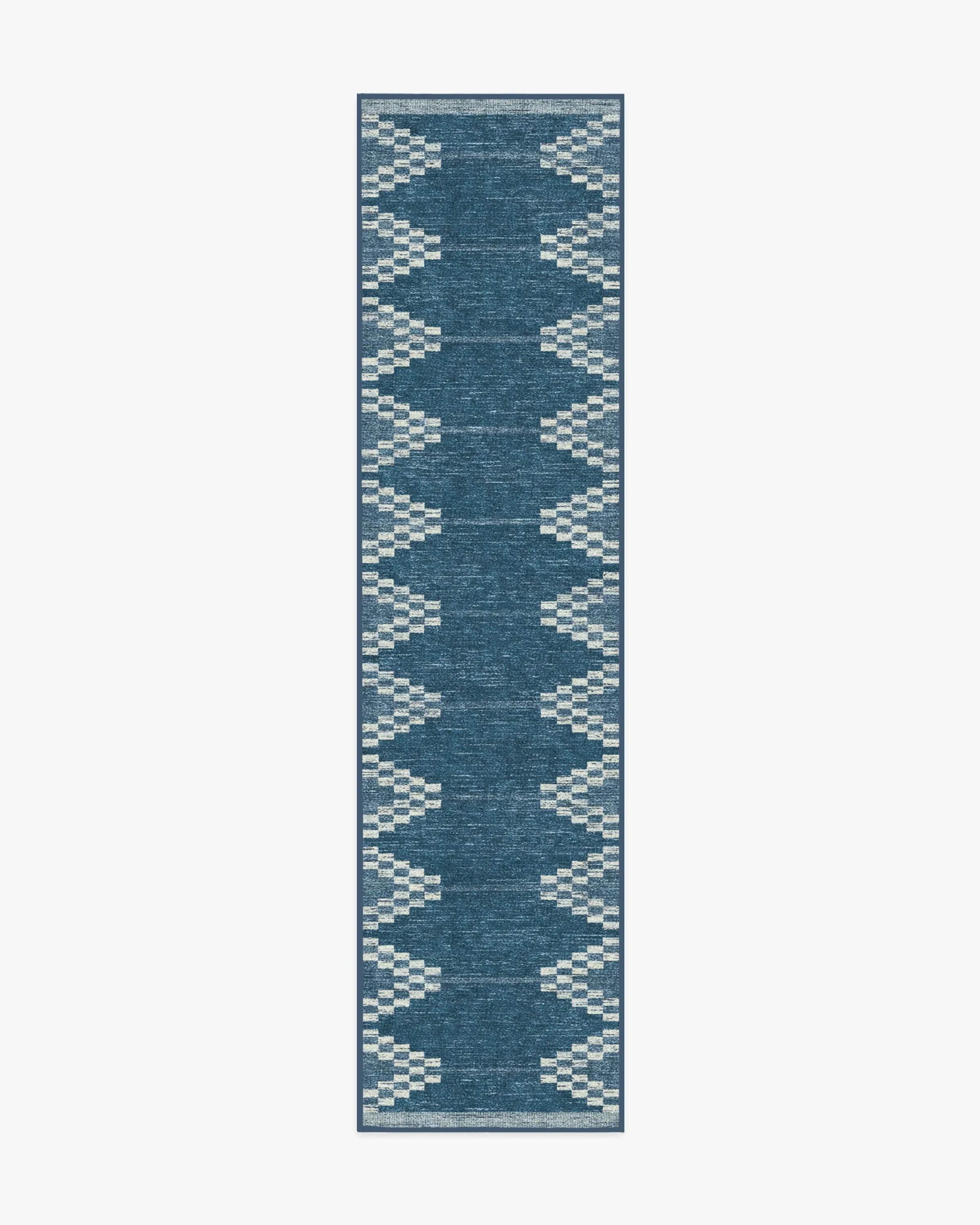 Runner Rug Machine Washable - Blue