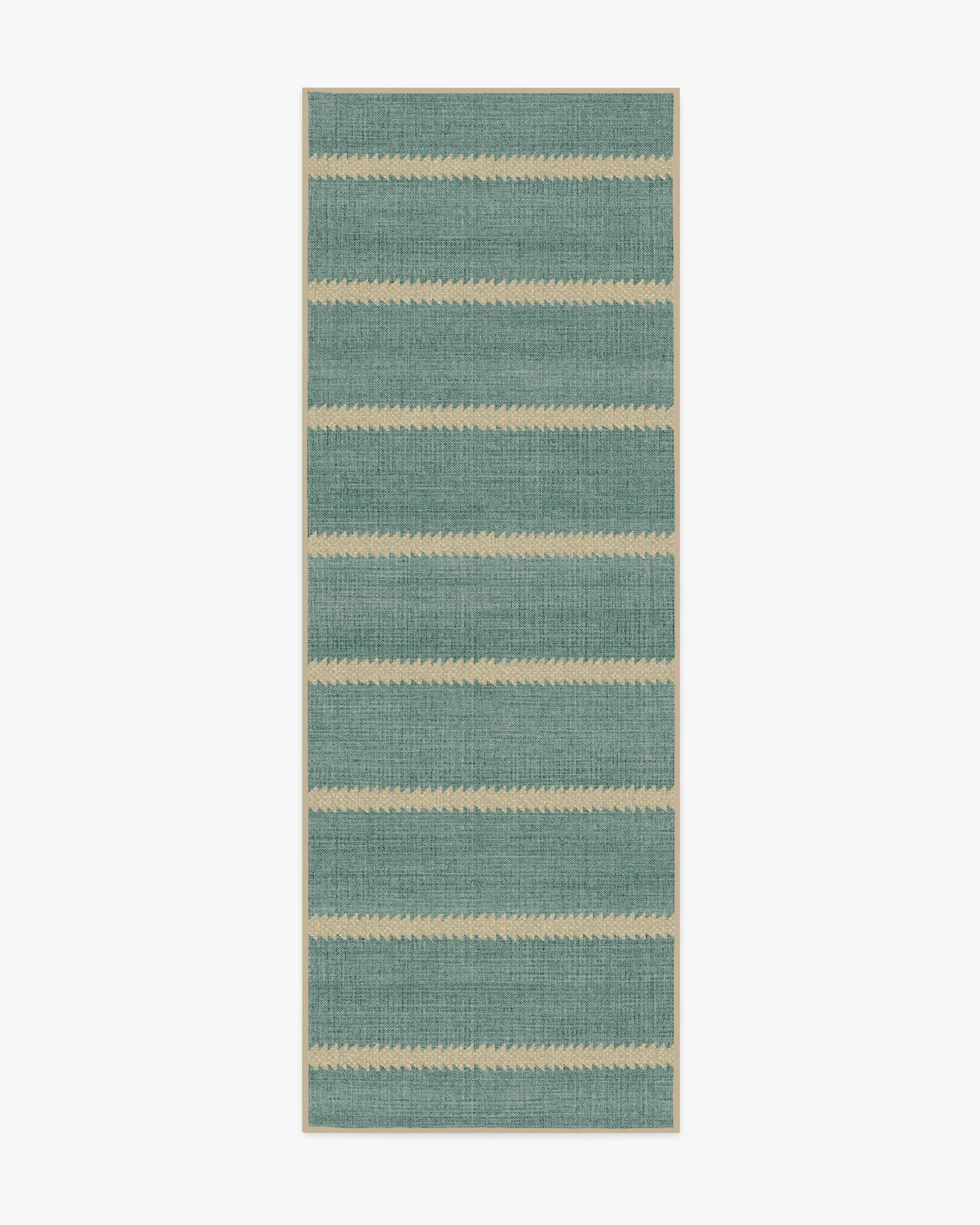 Runner Rug Machine Washable - Blue, Jute