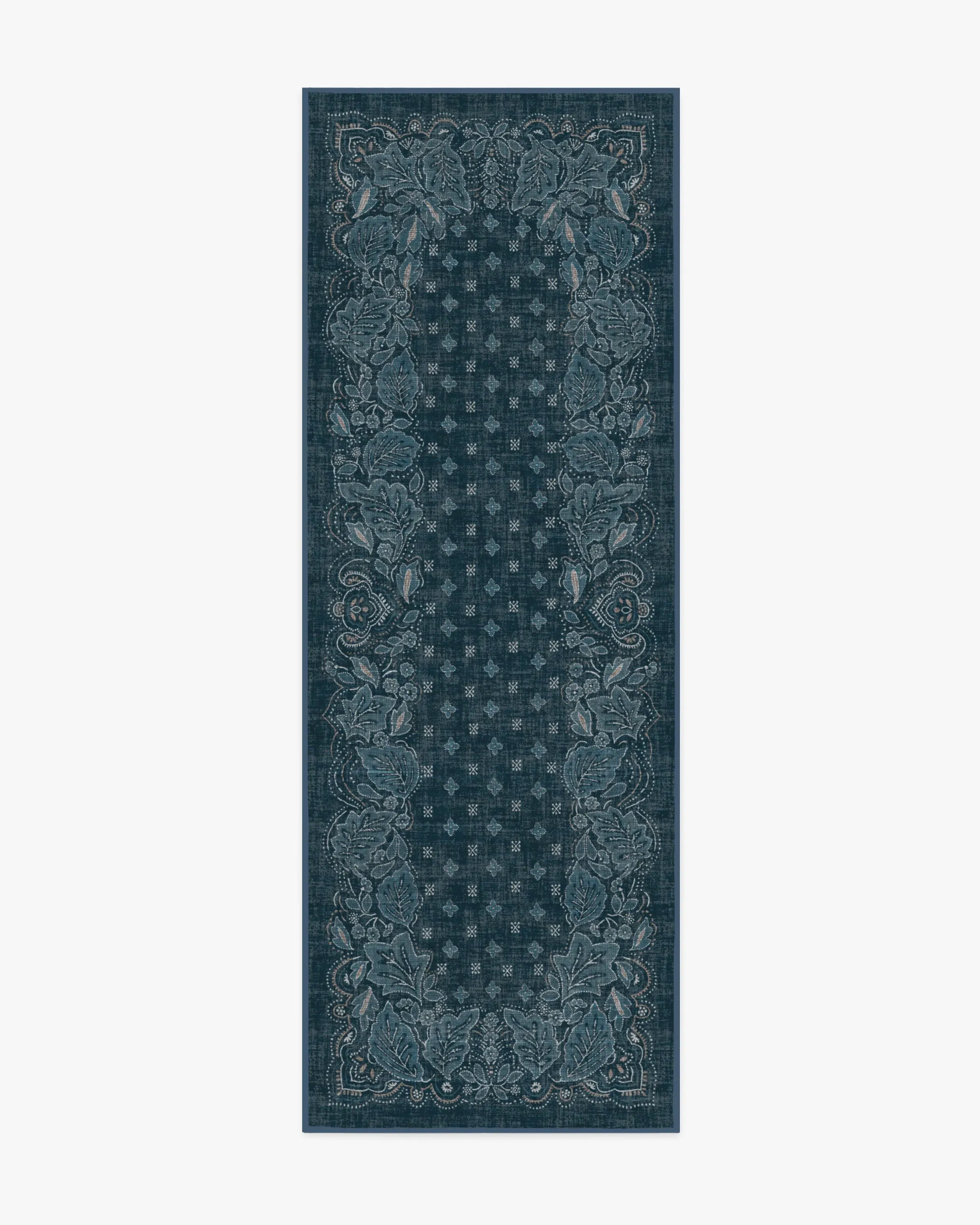 Runner Rug Machine Washable - Blue