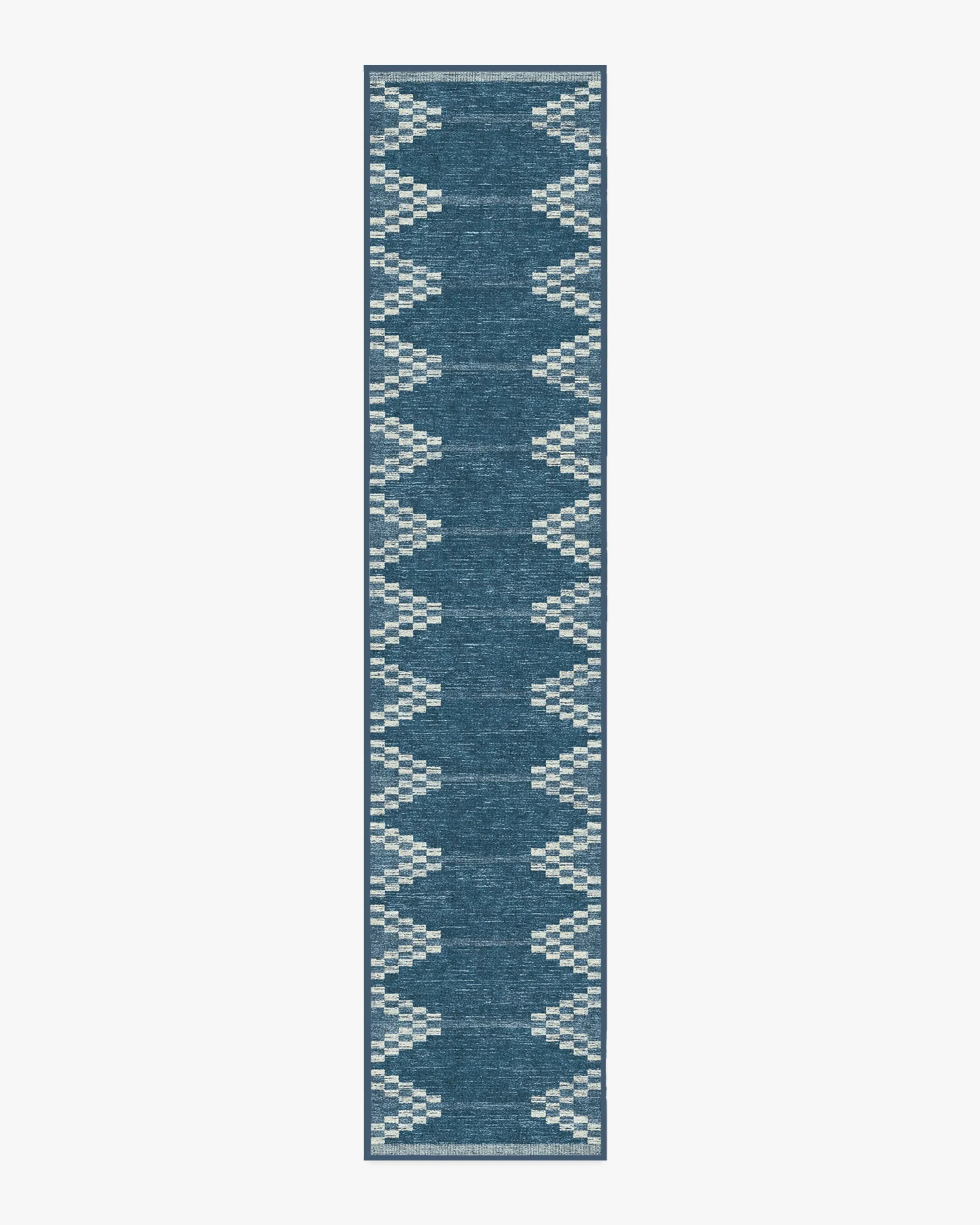 Runner Rug Machine Washable - Blue