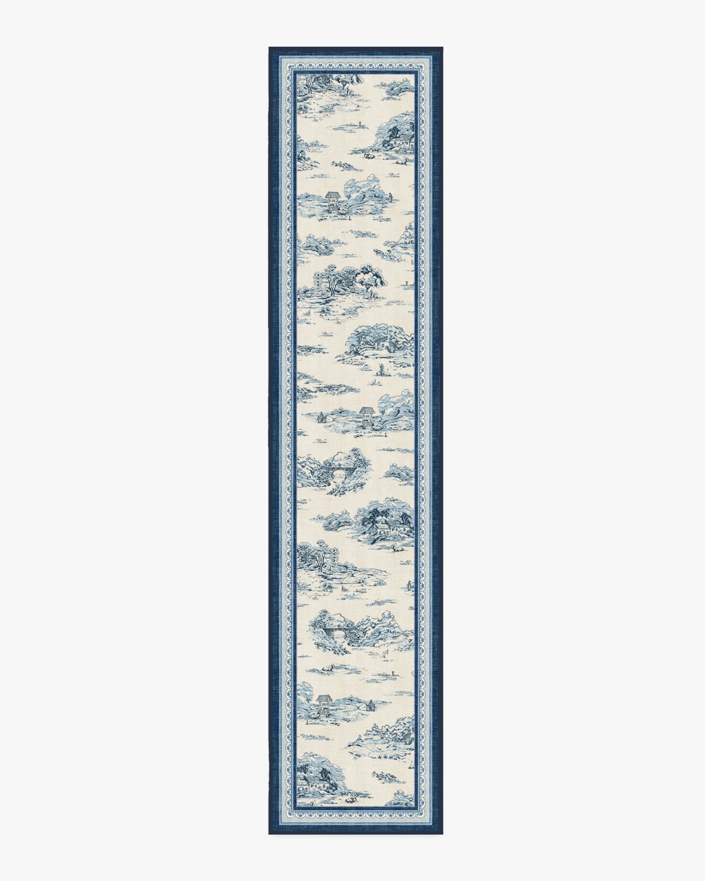 Runner Rug Machine Washable - Blue