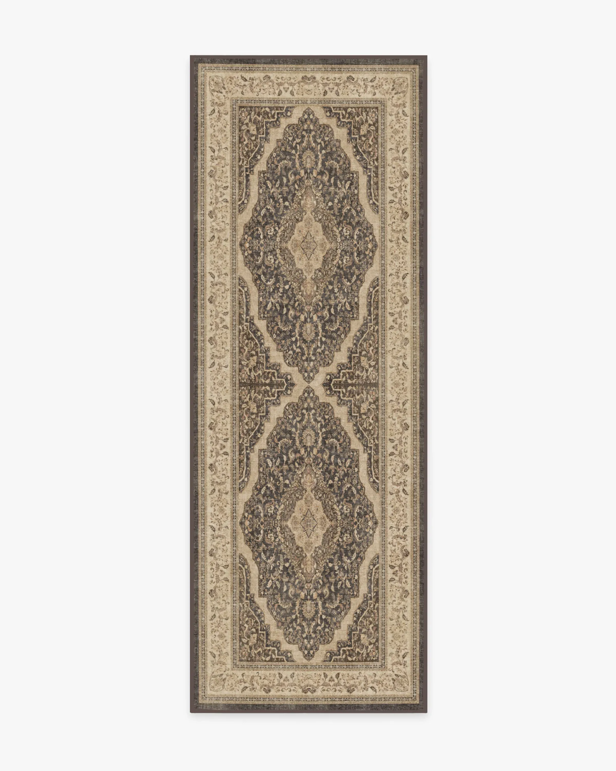 Runner Rug Machine Washable - Brown, Chenille