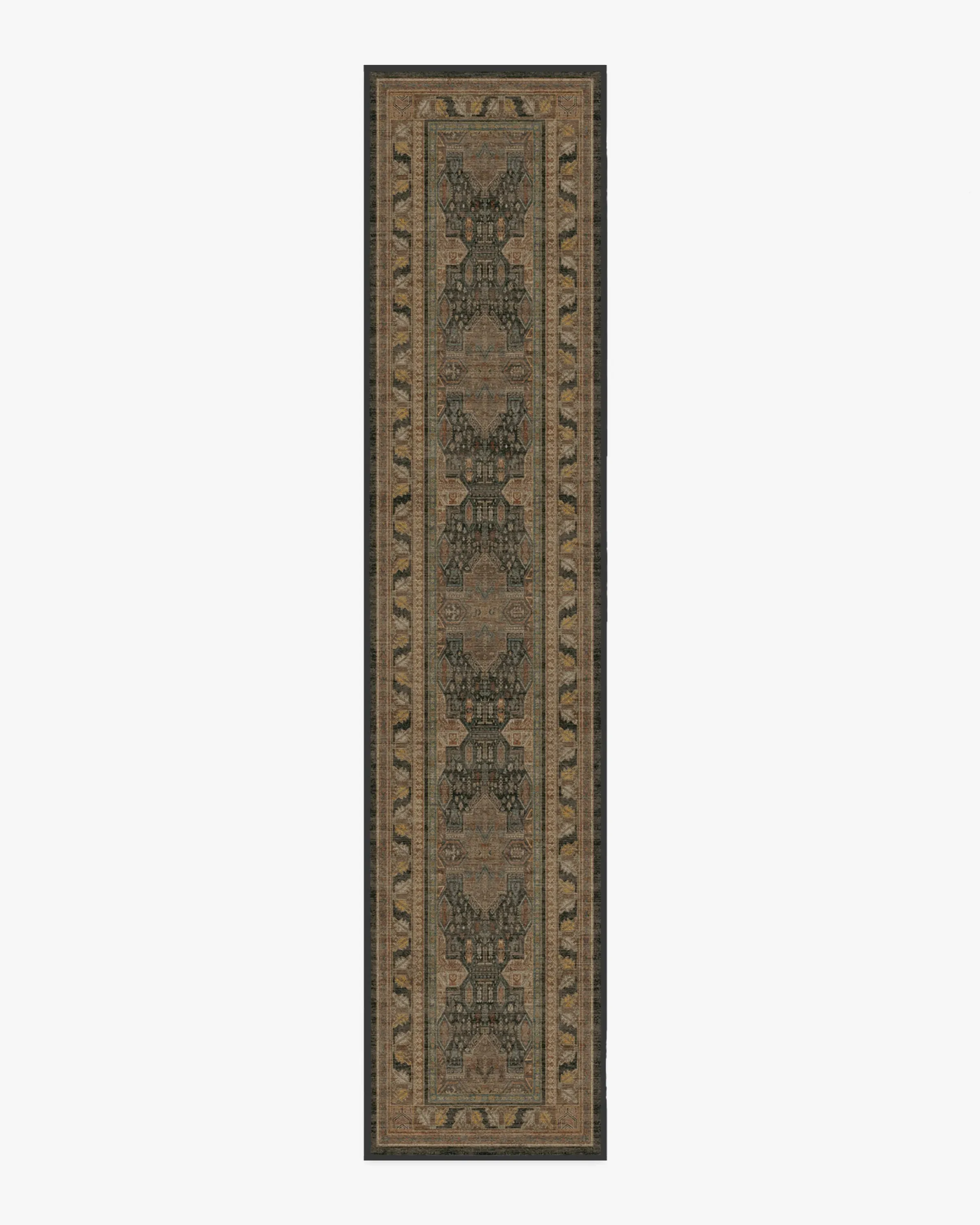 Runner Rug Machine Washable - Brown, Flatwoven