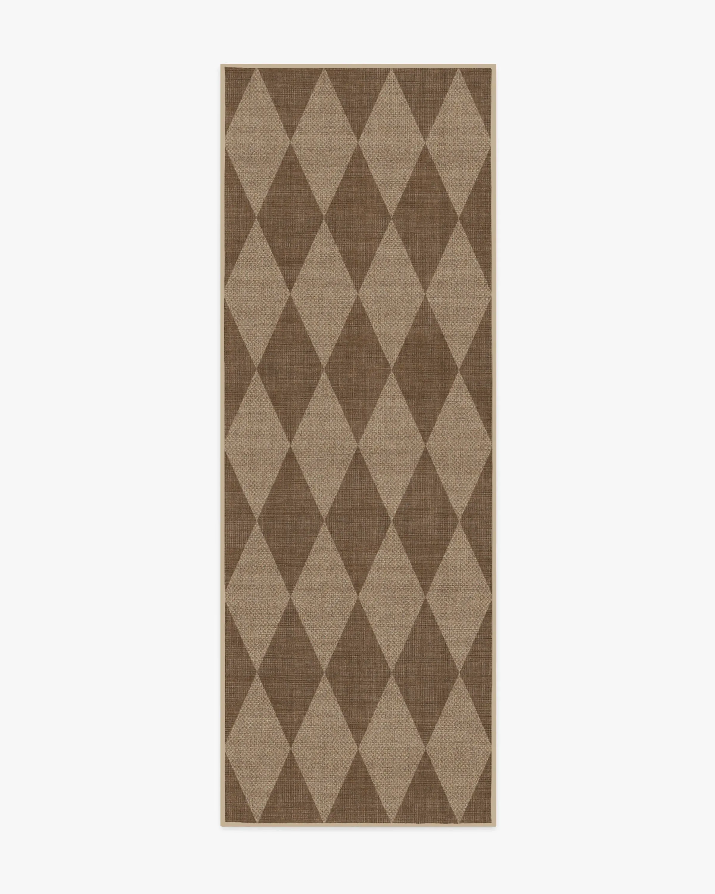 Runner Rug Machine Washable - Brown, Polyester