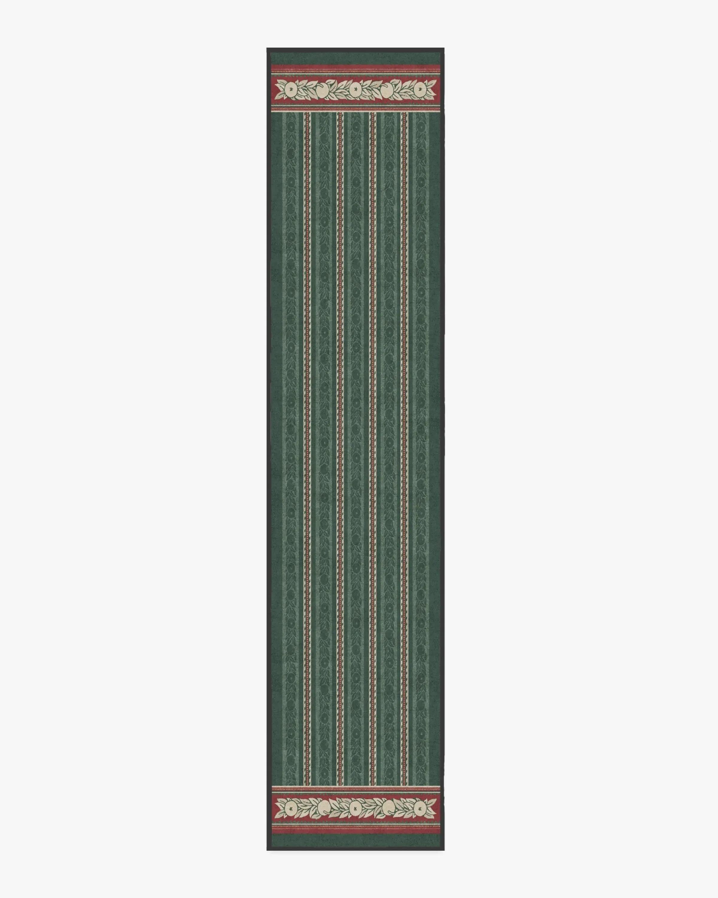 Runner Rug Machine Washable - Green, Flatwoven