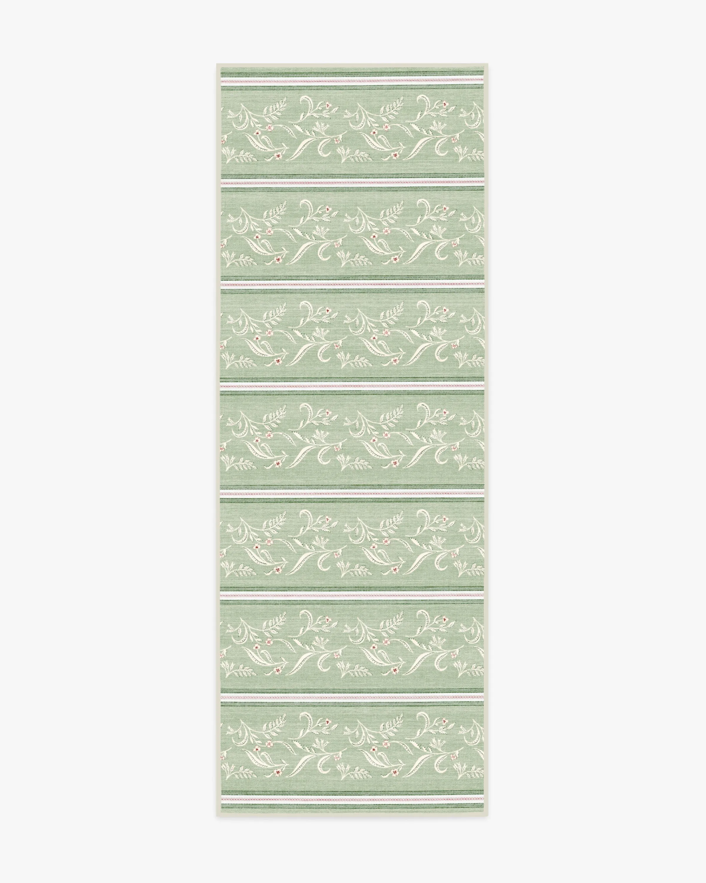 Runner Rug Machine Washable - Green