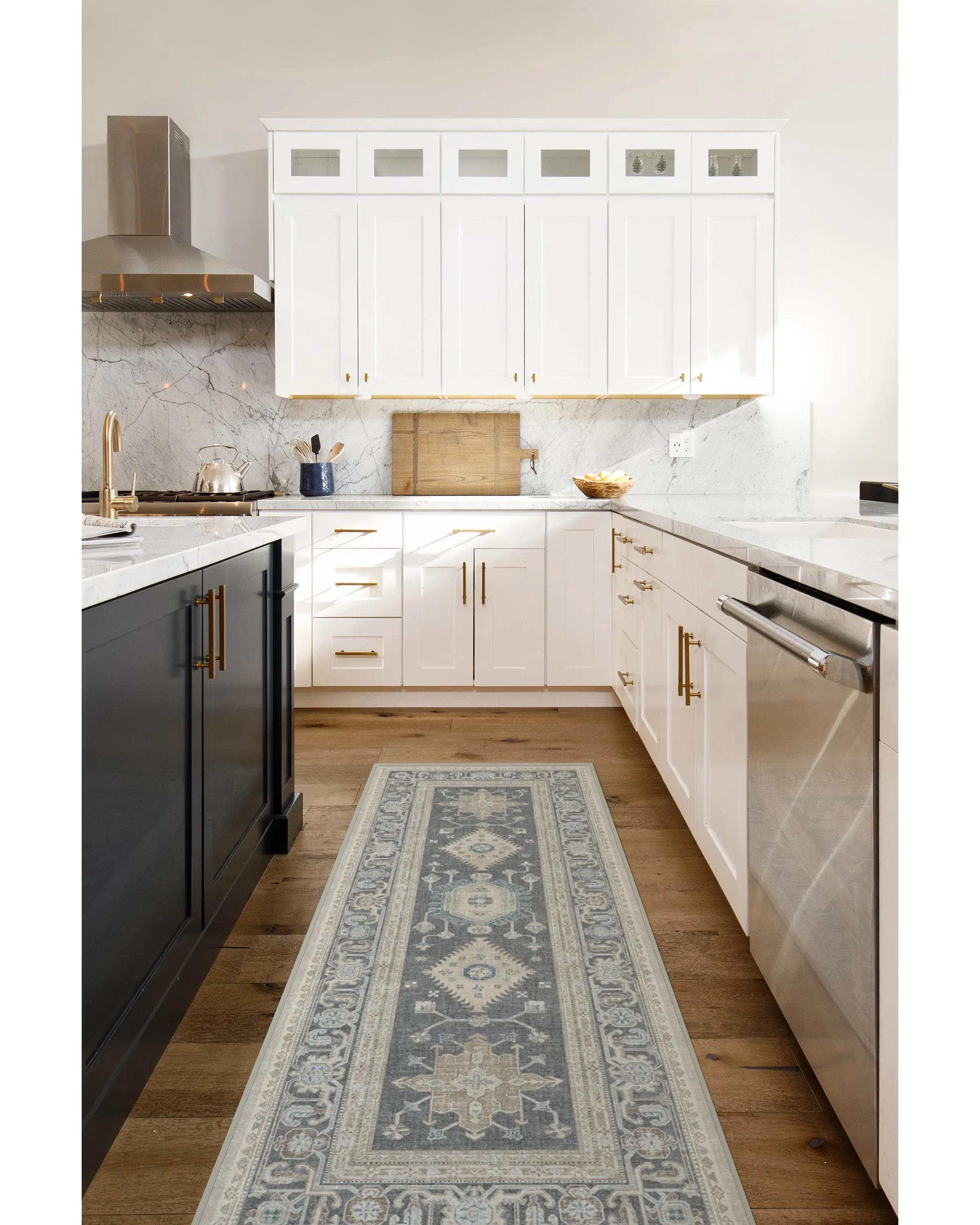Runner Rug Machine Washable - Grey