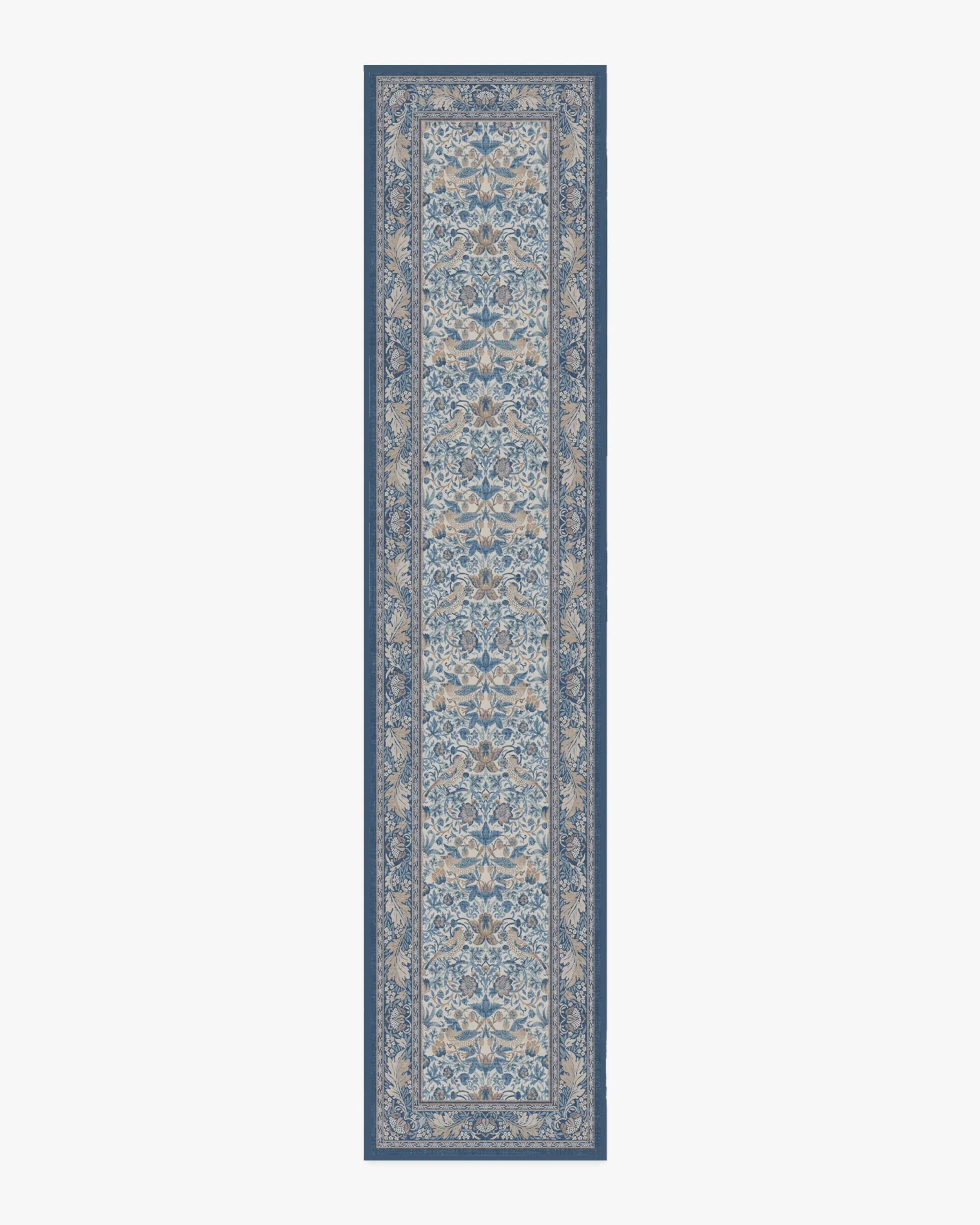 Runner Rug Machine Washable - Indigo, Flatwoven