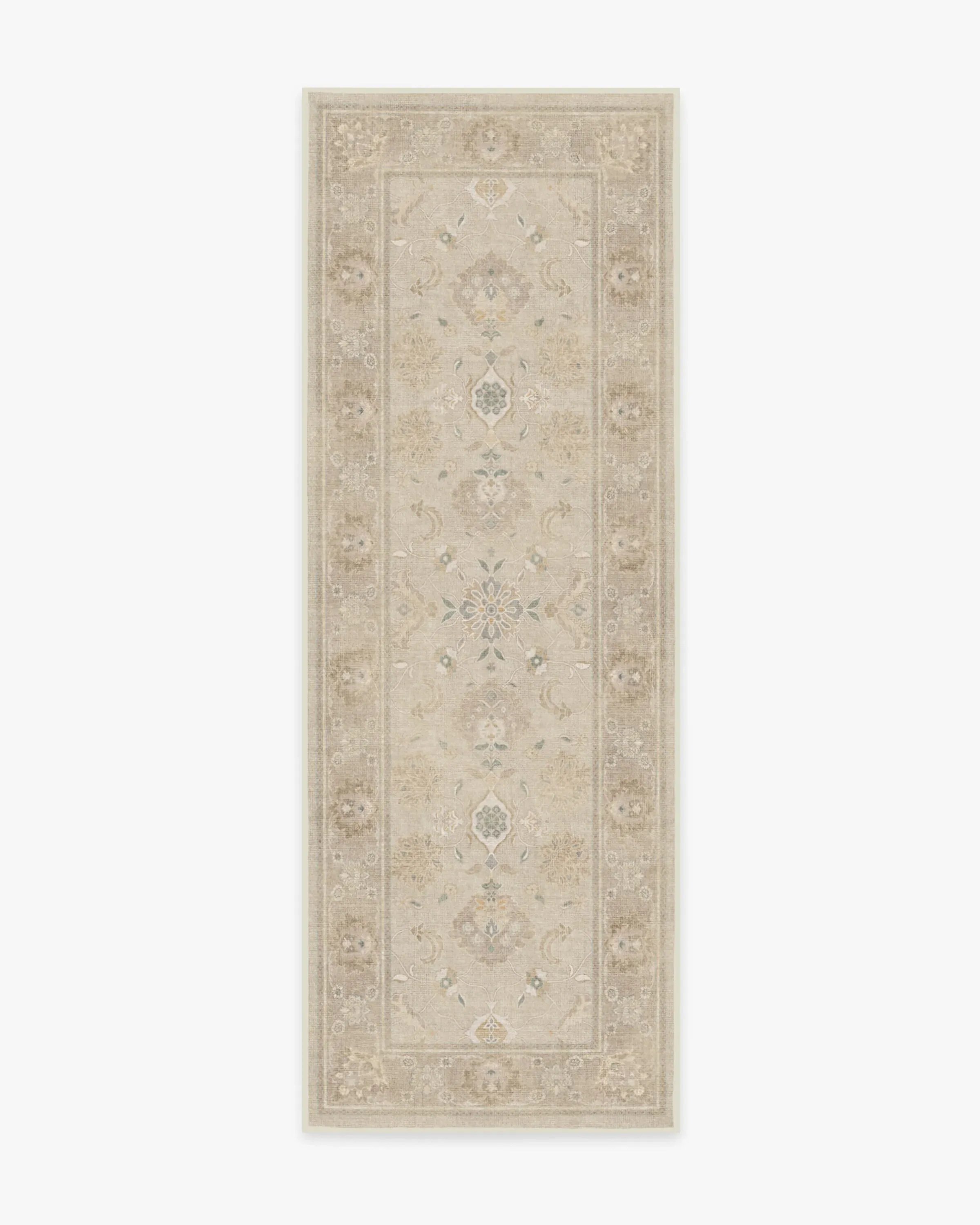 Runner Rug Machine Washable - Ivory, Chenille