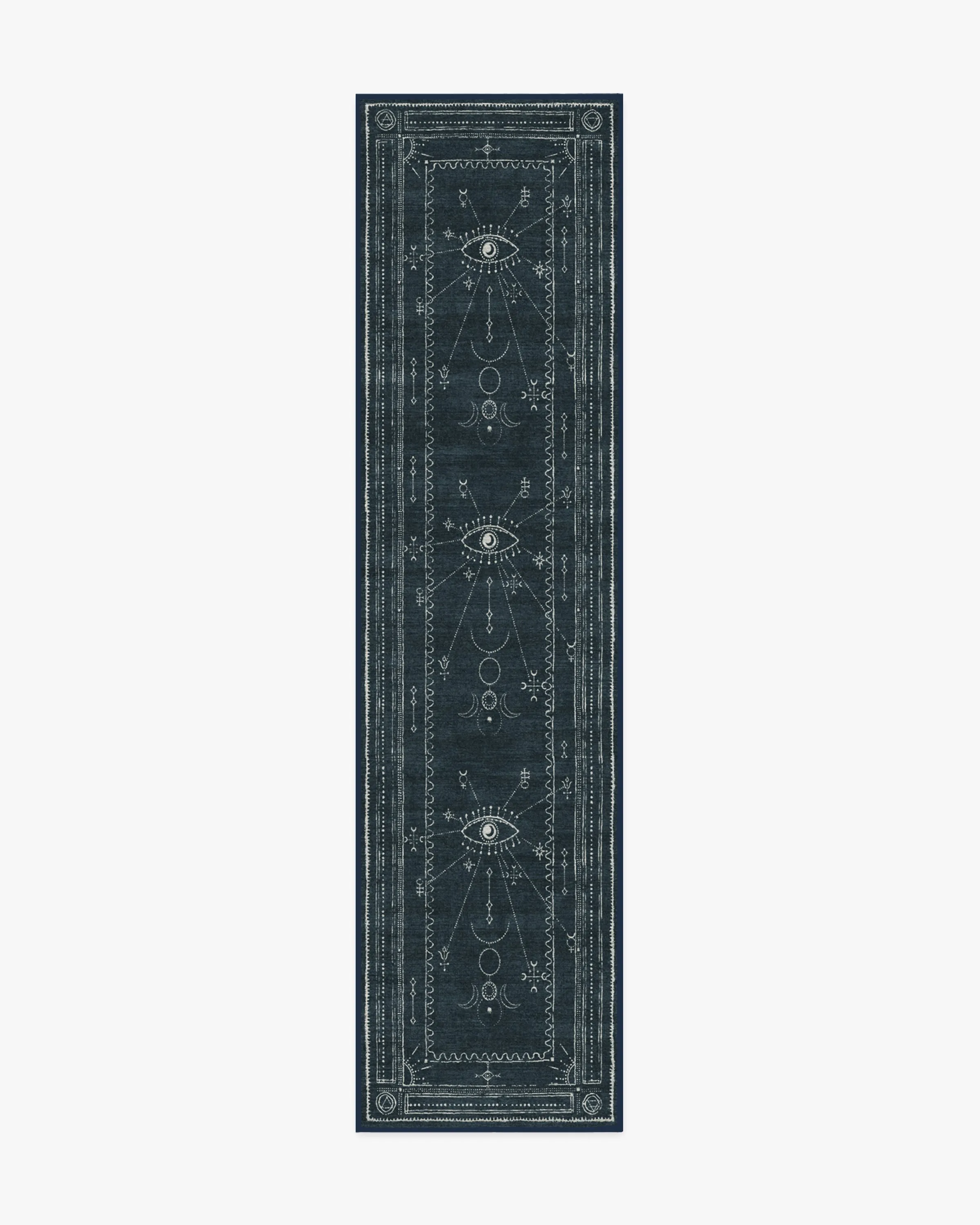 Runner Rug Machine Washable - Midnight Blue