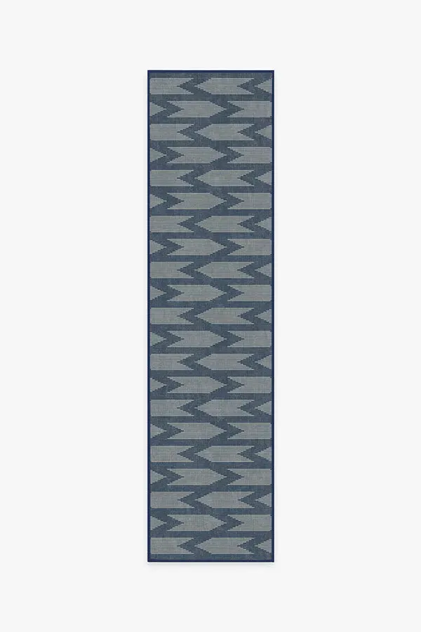 Runner Rug Machine Washable - Navy Blue