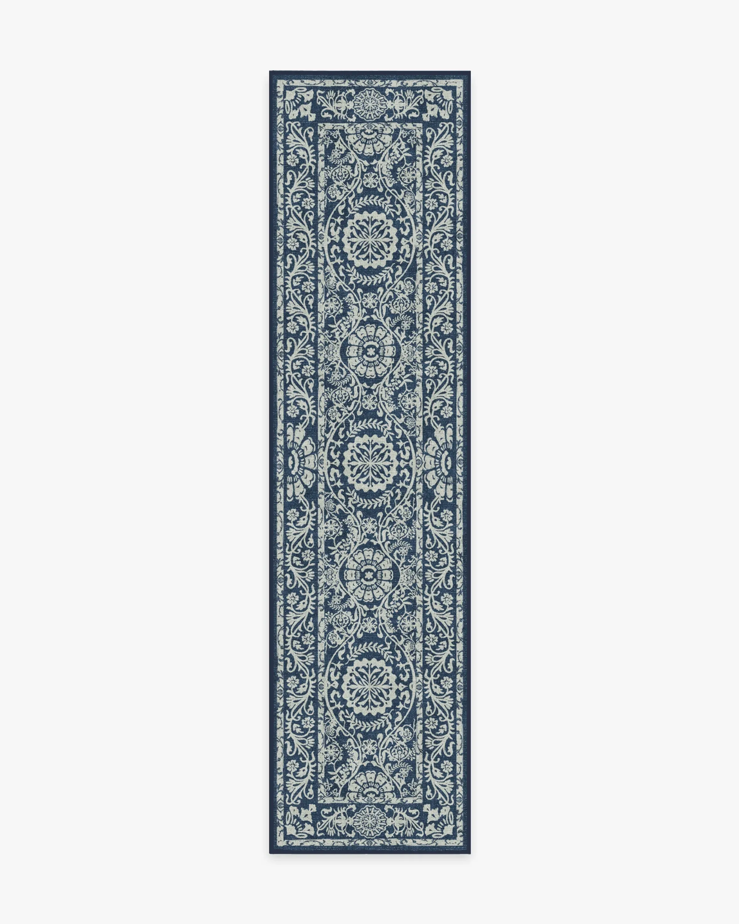 Runner Rug Machine Washable - Navy Blue