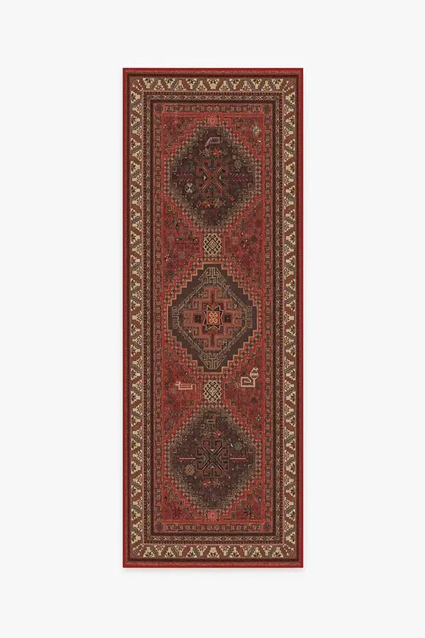 Runner Rug Machine Washable - Red