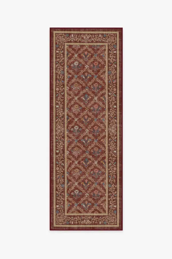 Runner Rug Machine Washable - Red