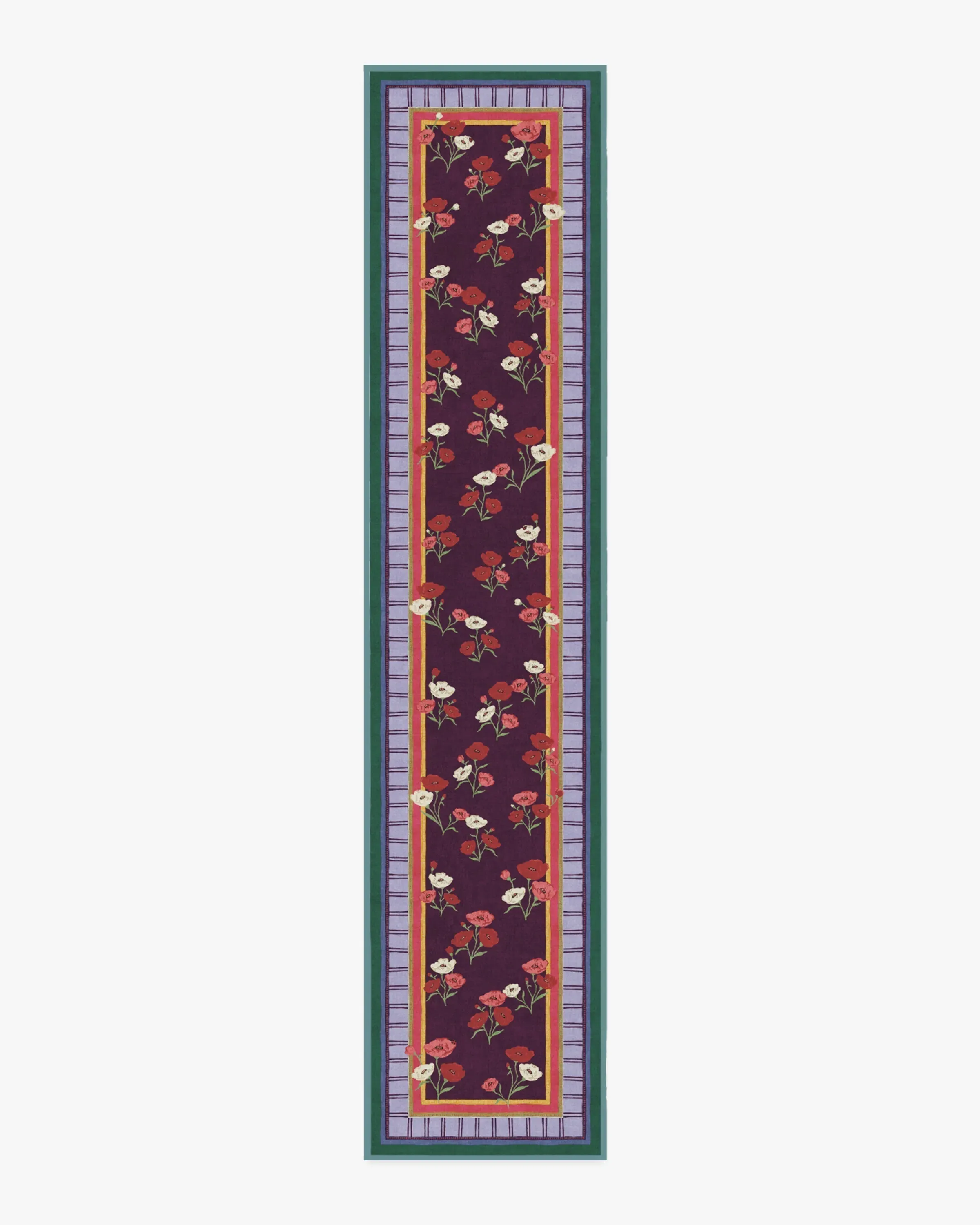 Runner Rug Machine Washable - Royal Plum