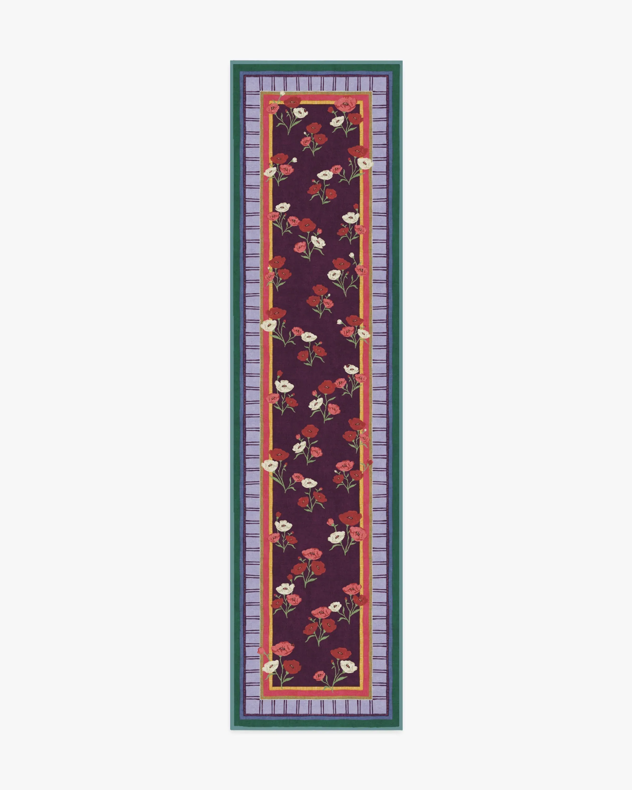 Runner Rug Machine Washable - Royal Plum