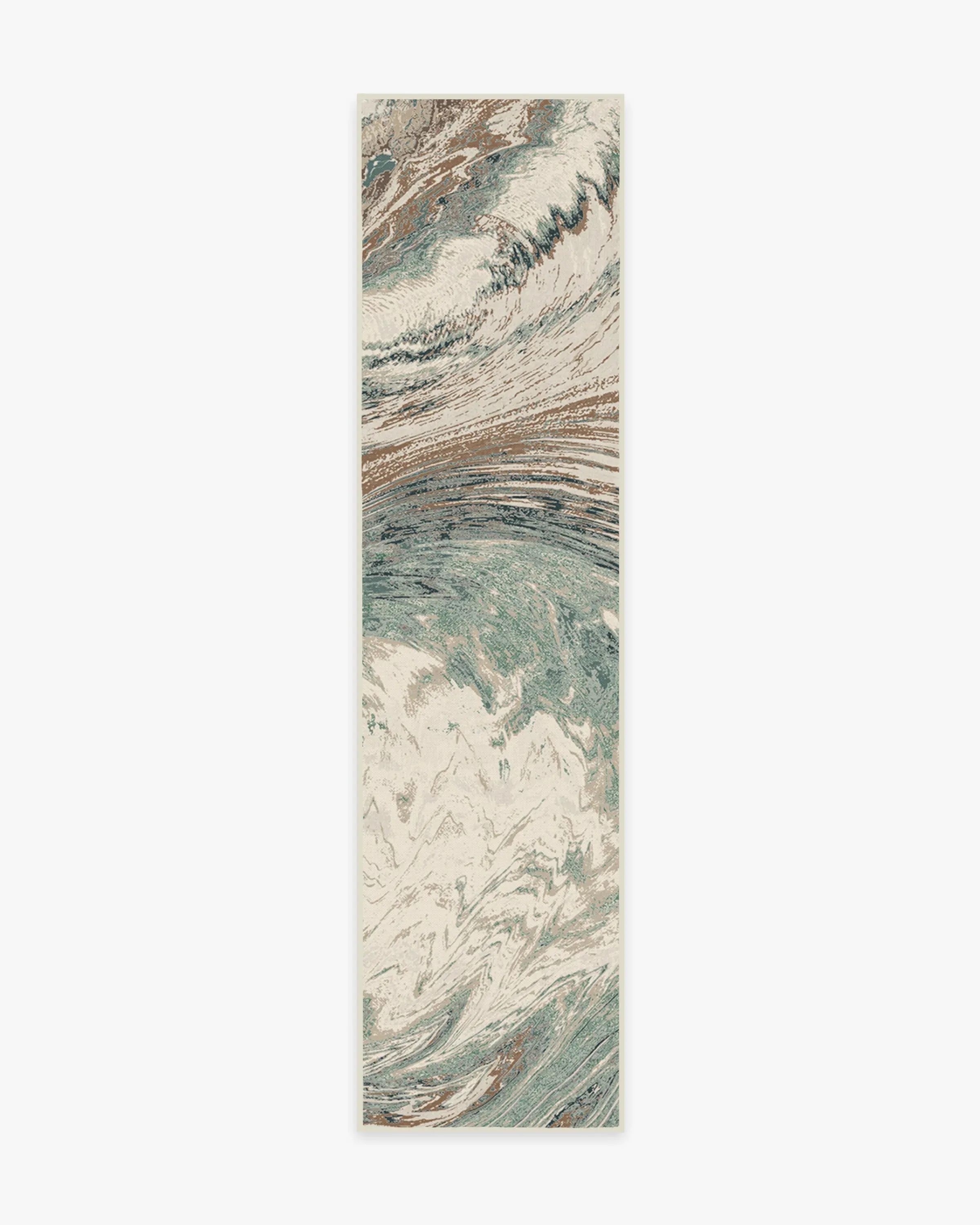 Runner Rug Machine Washable - Sage, Chenille