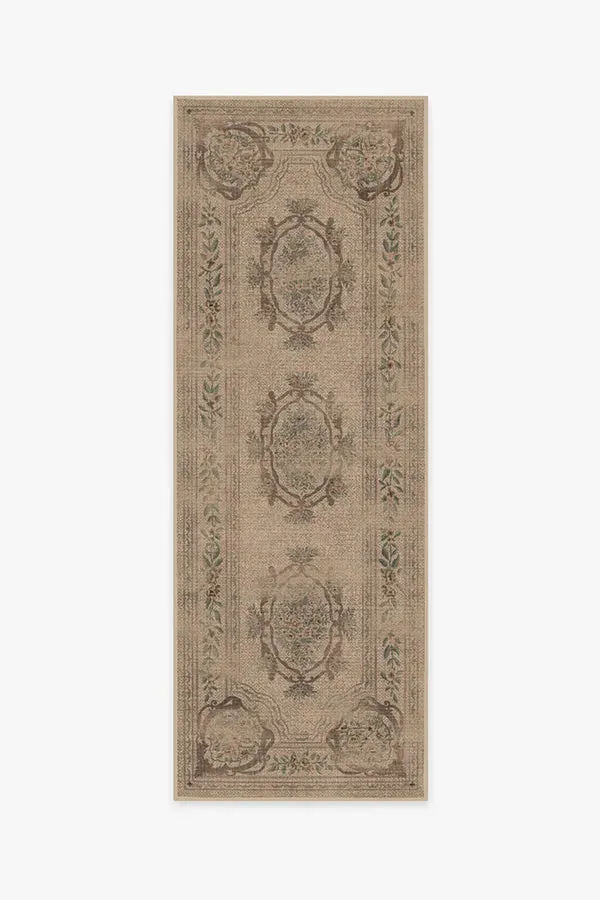 Runner Rug Machine Washable - Sage, Polyester