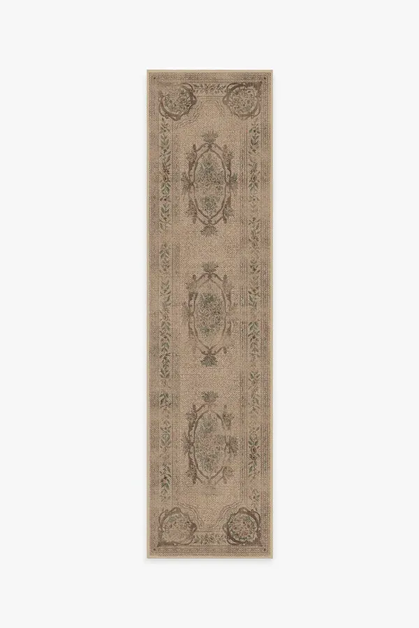 Runner Rug Machine Washable - Sage, Polyester