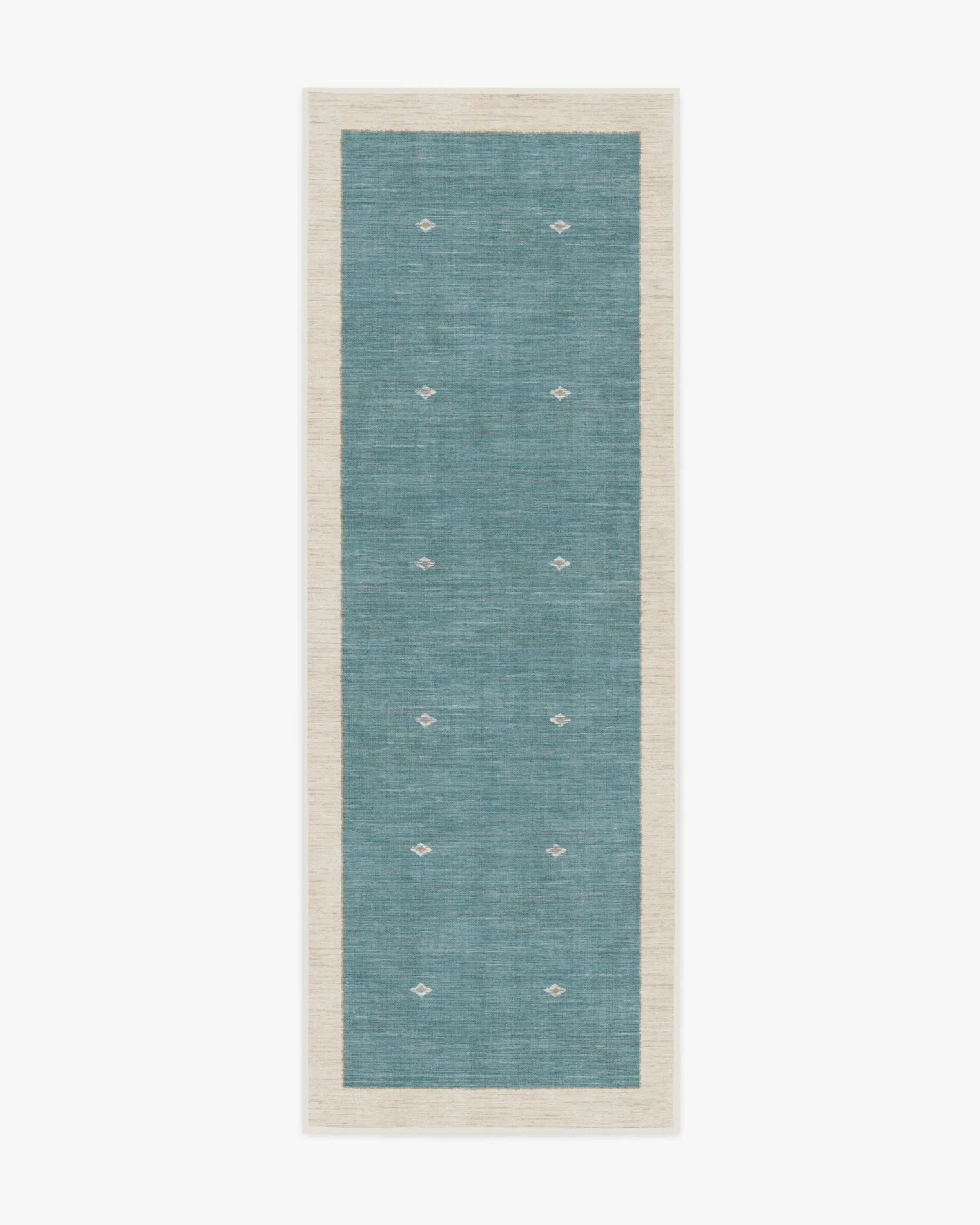 Runner Rug Machine Washable - Soft Teal
