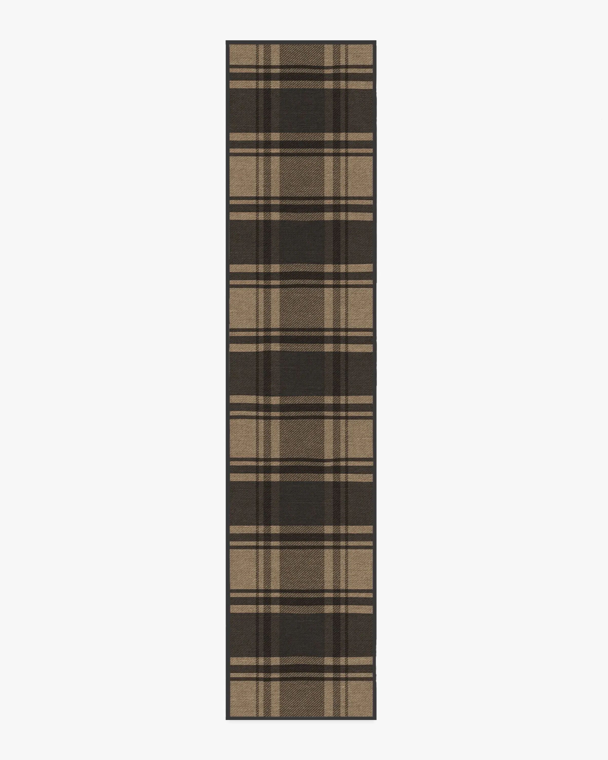 Runner Washable Area Rug - Charcoal, Flatwoven