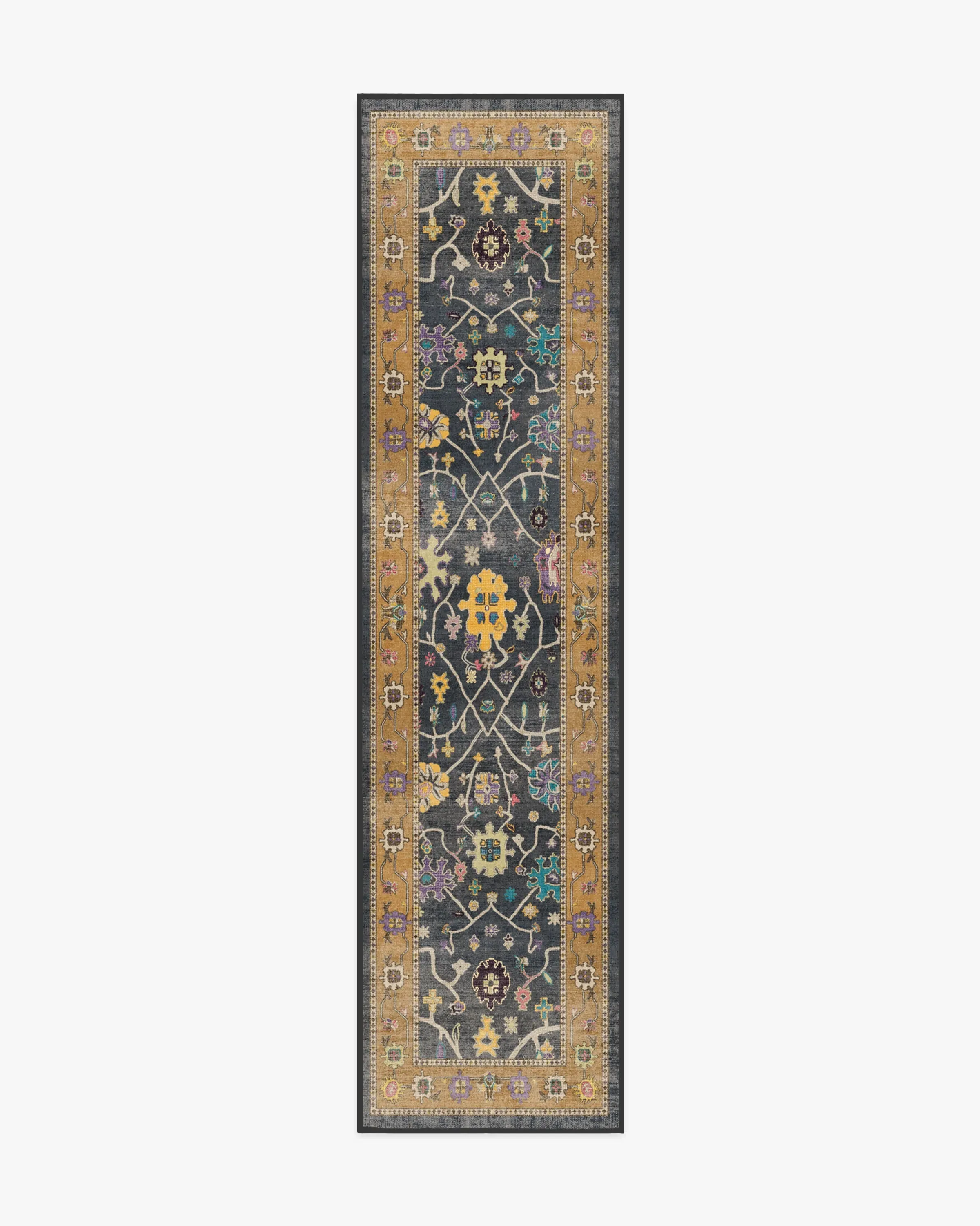 Runner Washable Area Rug - Multicolour, Flatwoven