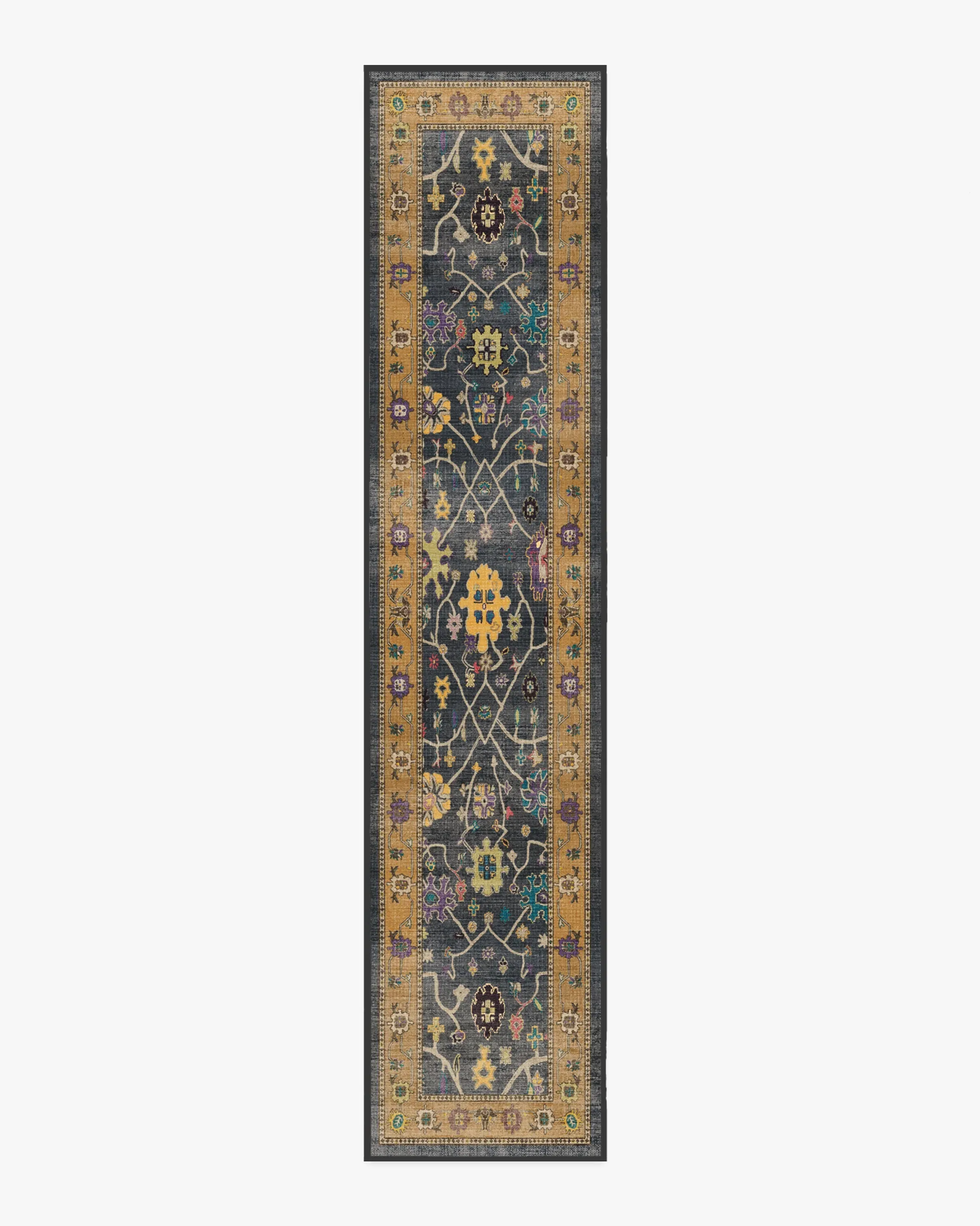 Runner Washable Area Rug - Multicolour, Flatwoven