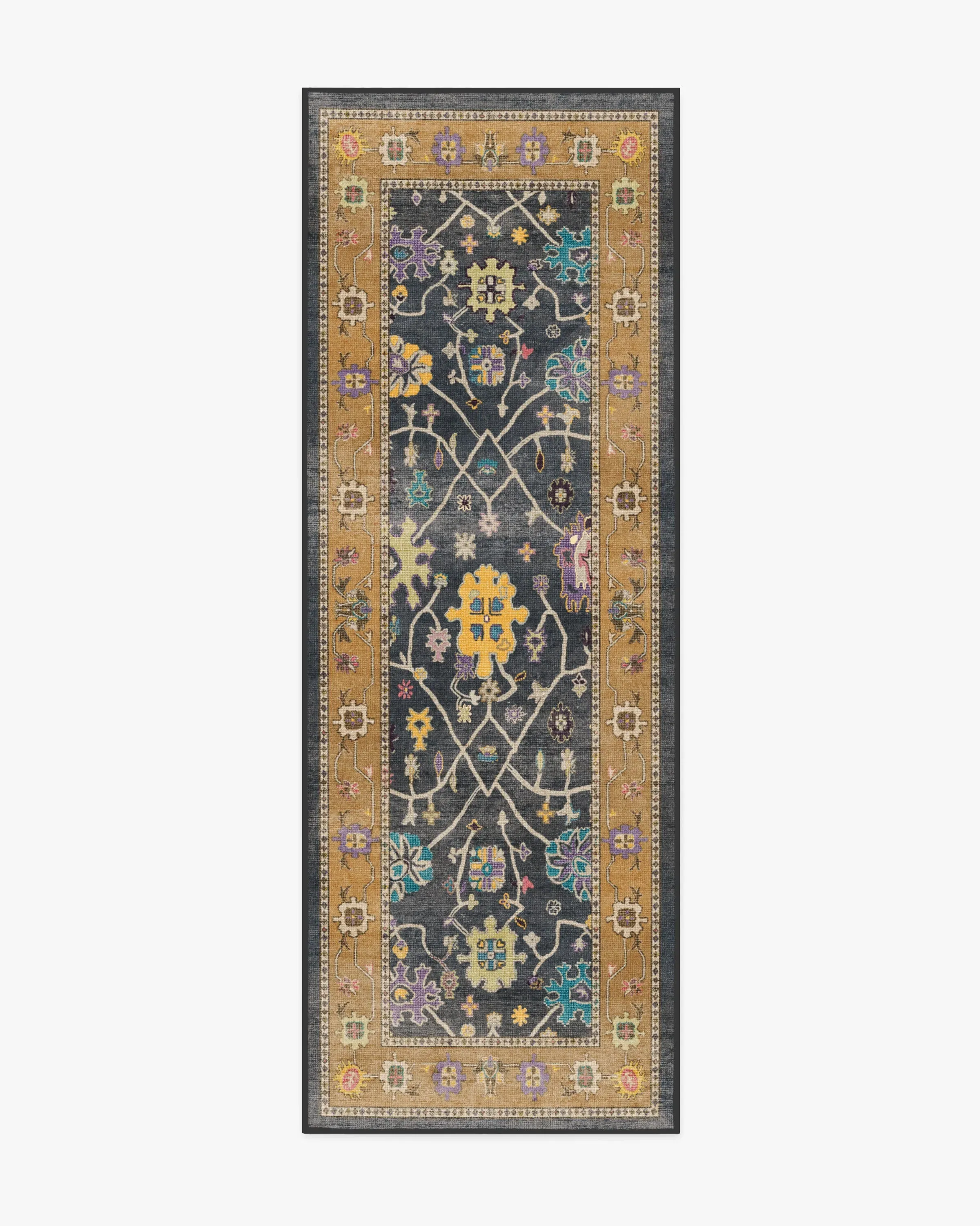 Runner Washable Area Rug - Multicolour, Flatwoven
