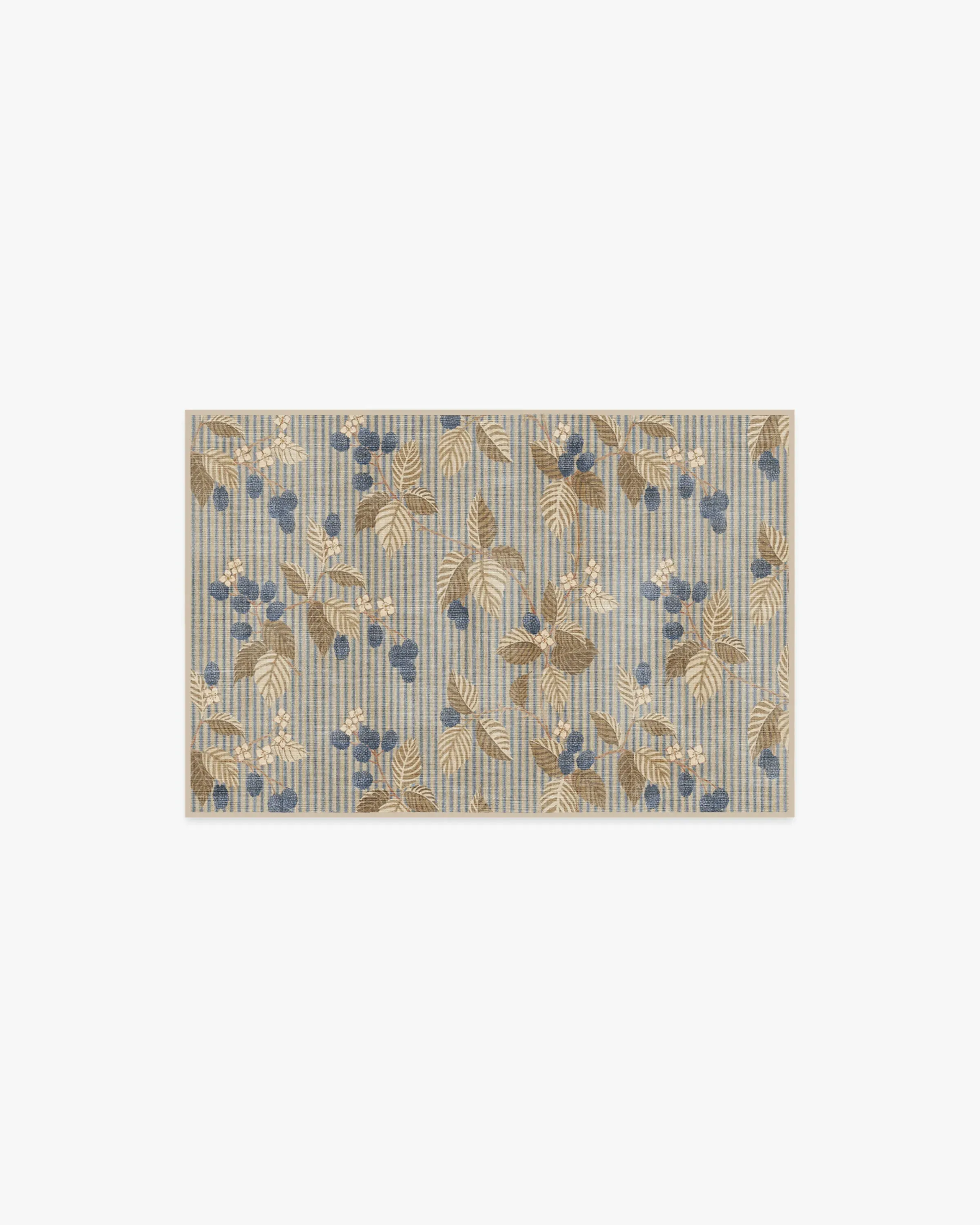 Small Area Rug Machine Washable - Azure, Fawn image