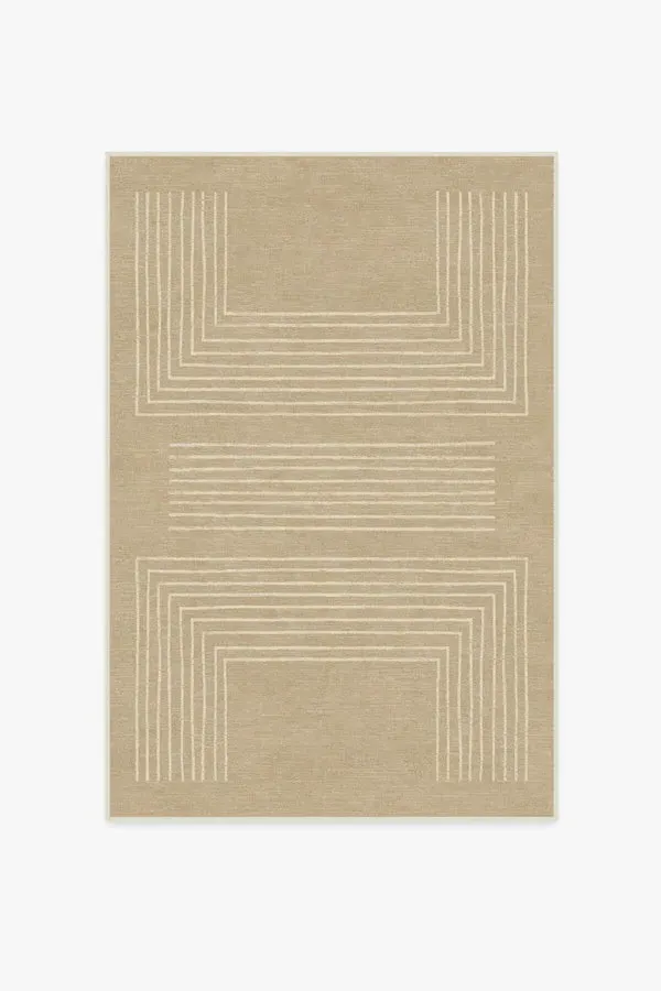 Small Area Rug Machine Washable - Beige